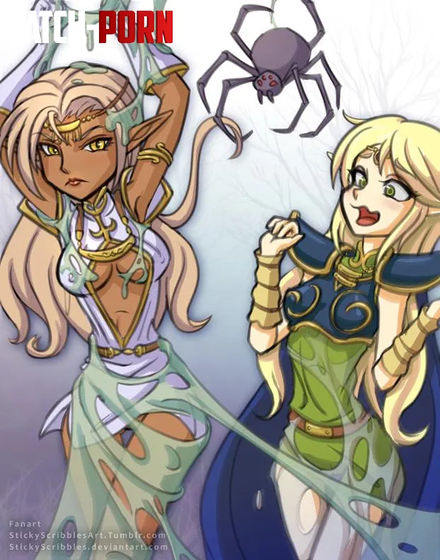 Pirotess Deedlit Spider Bondage [Record of Lodoss War ](StickyScribbles) by 24Emma