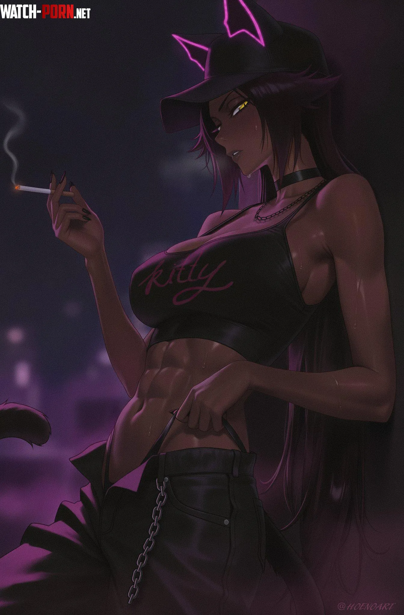 Street Yoruichi (hoenoart) by No-Masterpiece7229
