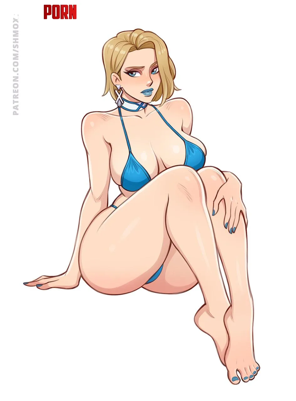 Emma Frost in Blue Bikini (Shmoxi) [Marvel] by Cortxna