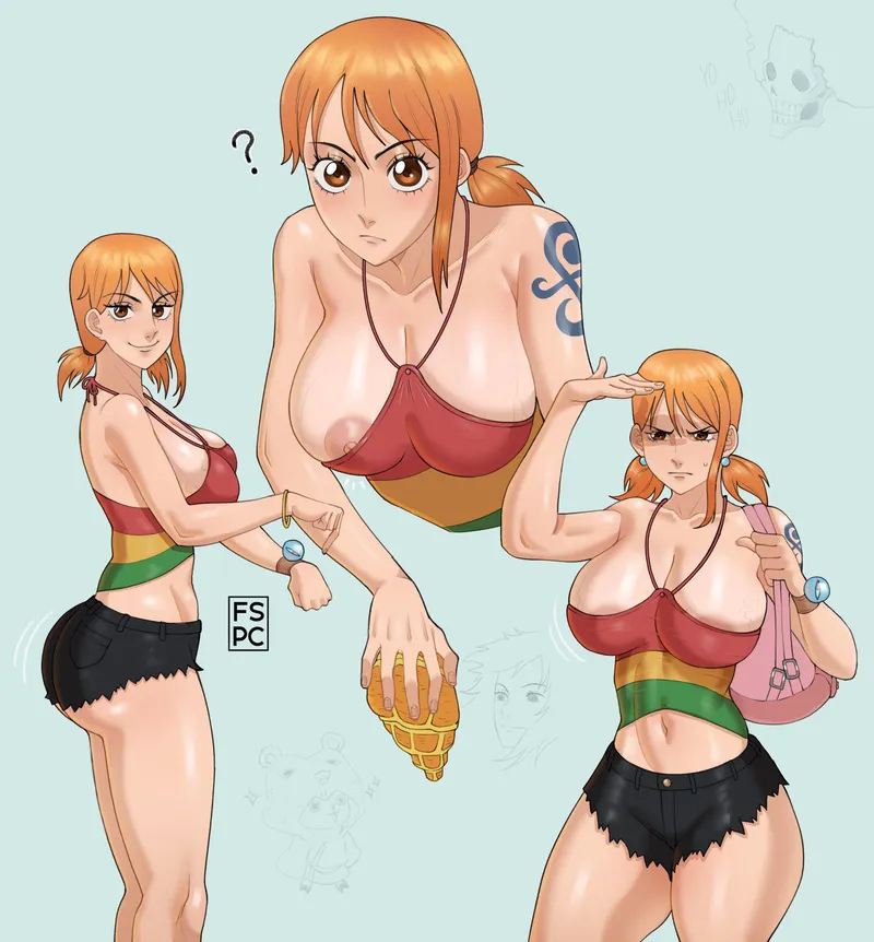 Thumbnail Nami’s body can’t be contained (fspc_art) [One Piece]