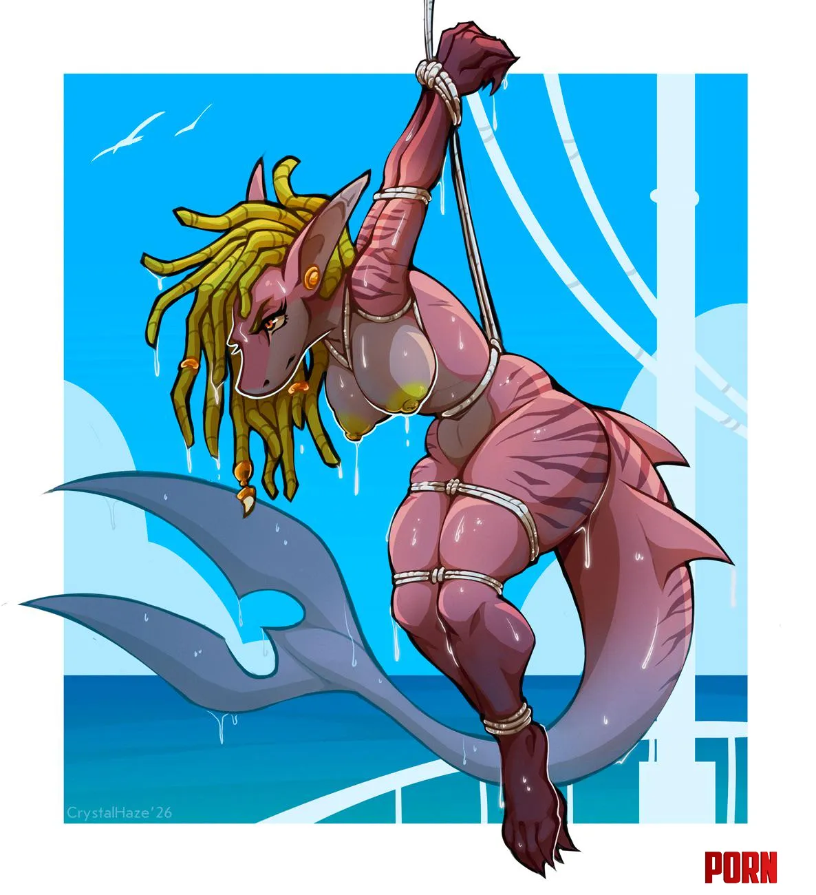 Great catch! [F] (crystalhaze) by 5headedragon