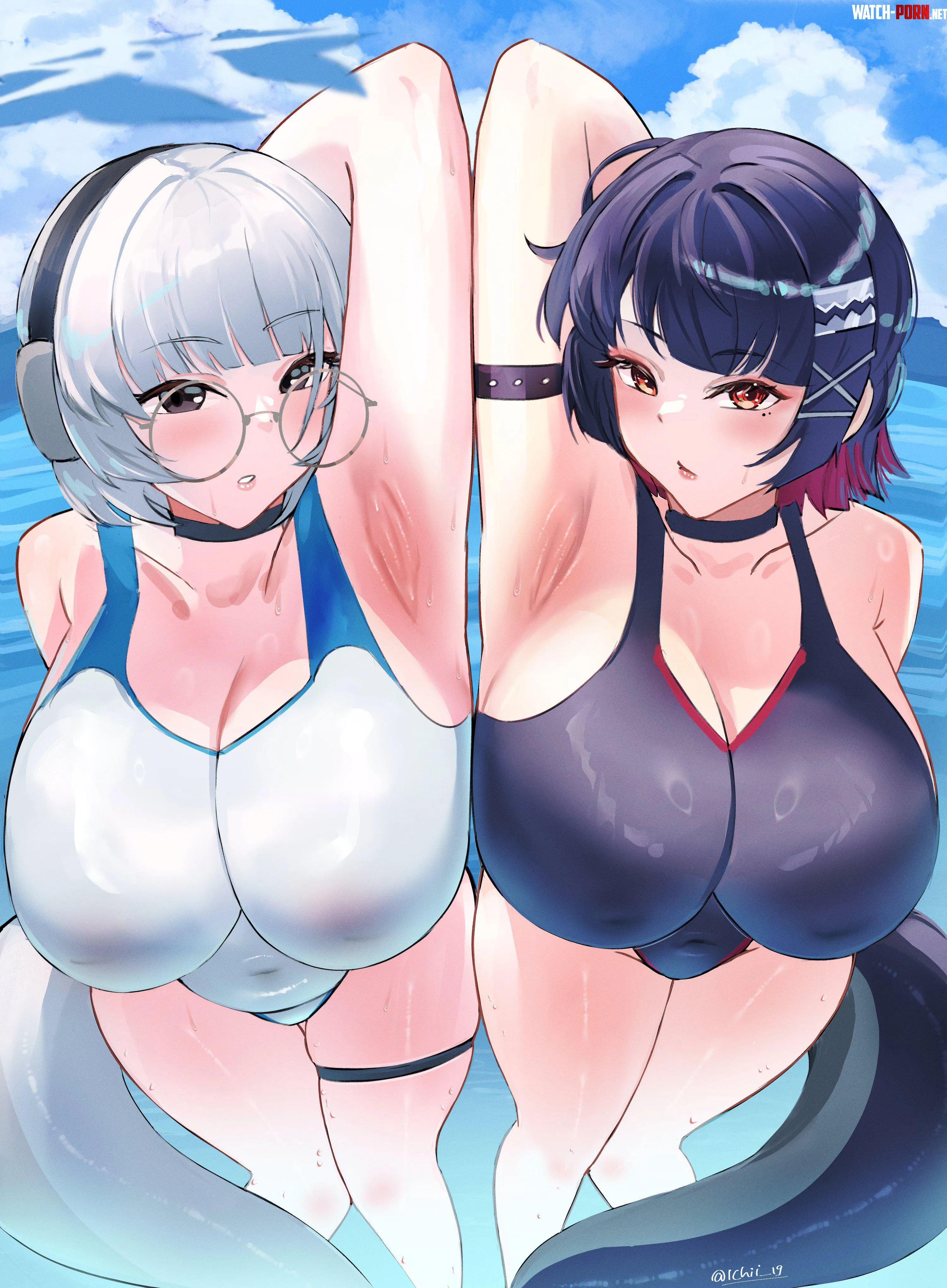 Kotone and Ellen [Blue Archive x Zenless Zone Zero] by McKnight94