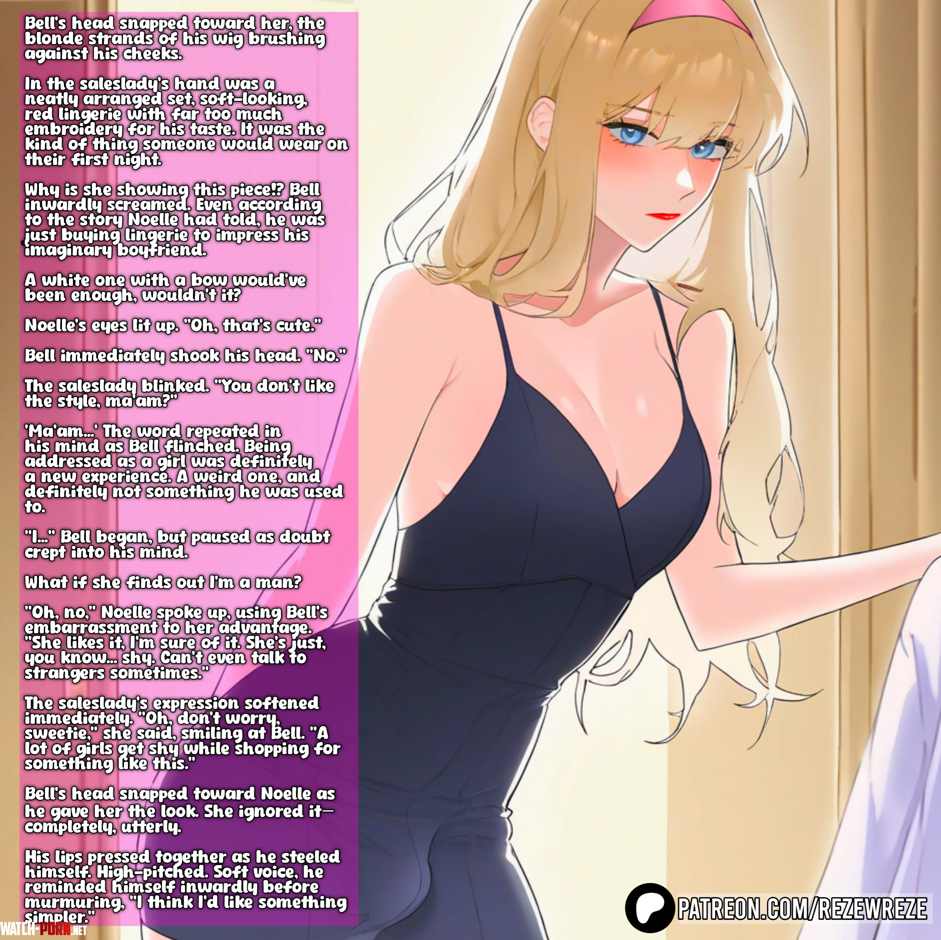 [Feminization] [Crossdressing] Public Outing and Lingerie shopping 6/10 (Rezewreze) by Rezewreze