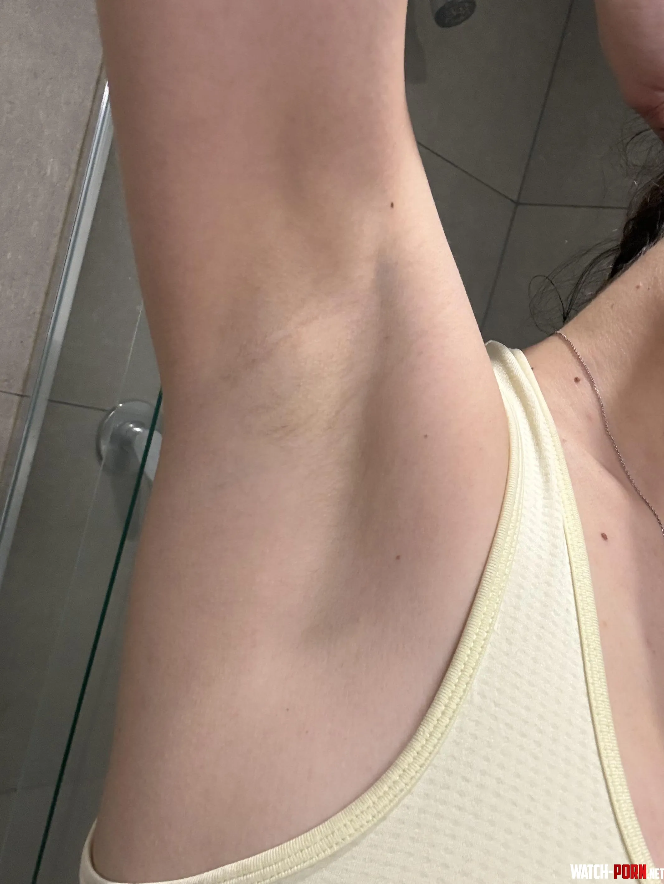 My armpit right before the shower by Velvetlatinaxo