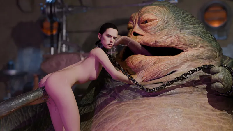 Thumbnail Jabba enjoys some Rey (Drbo)