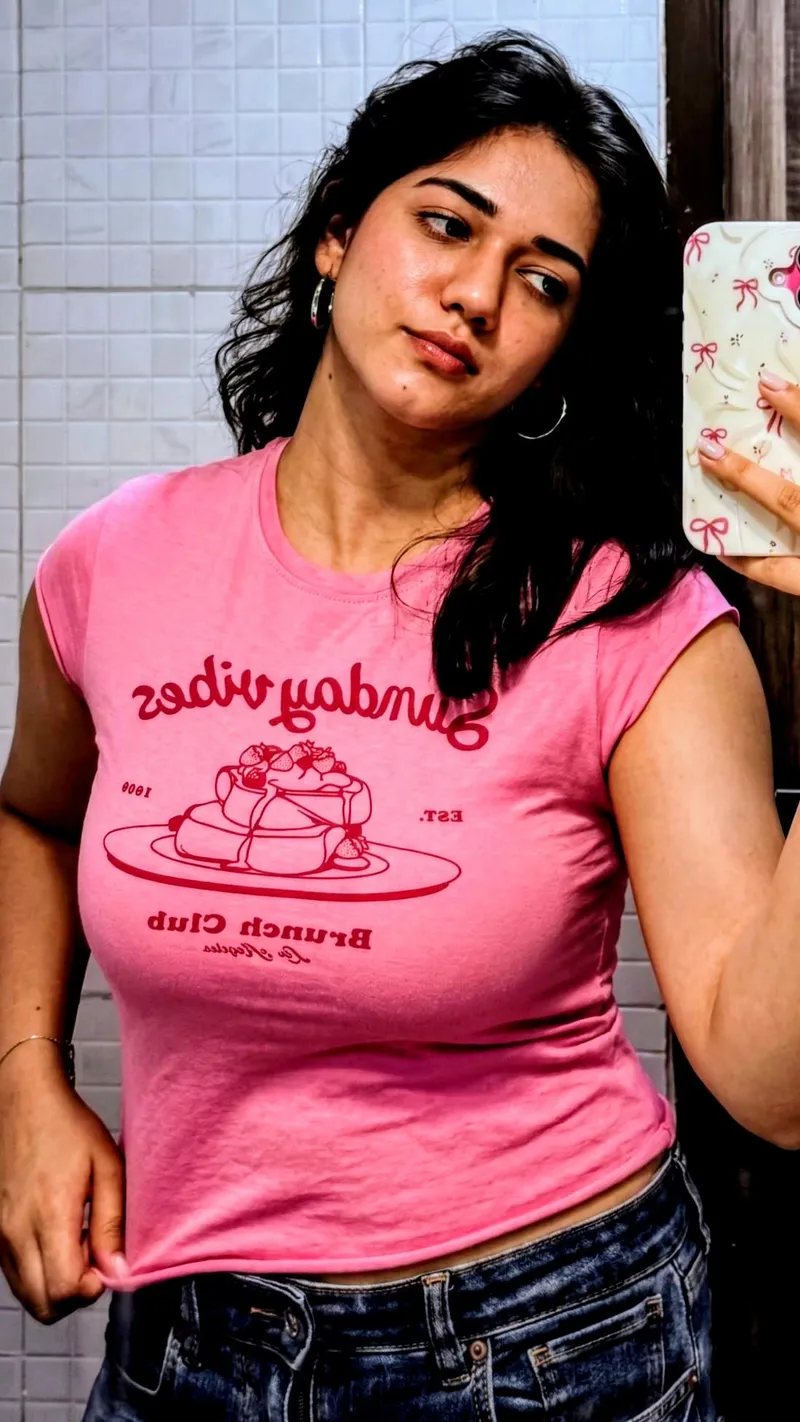 Thumbnail Pink tee