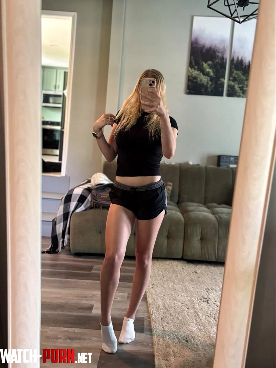 My legs always look so good in mirror selfies by kaylas_footies