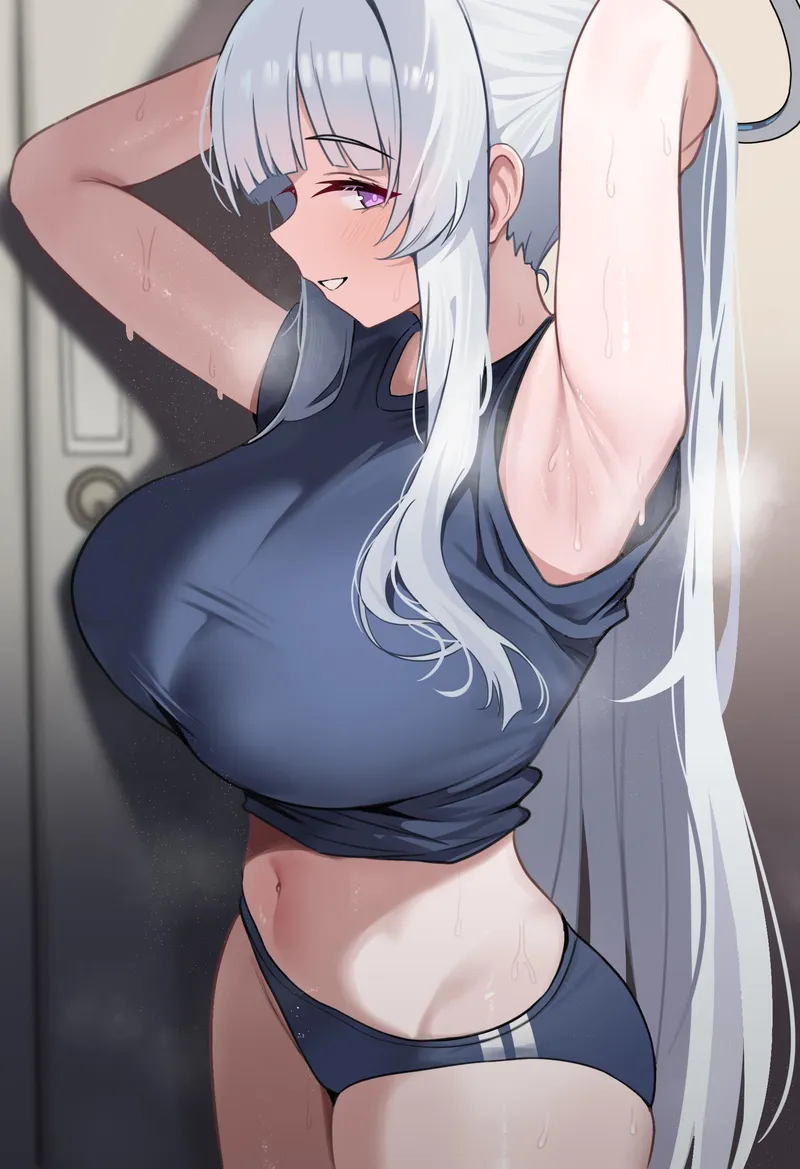 Thumbnail Noa knows what you like to see after a workout [Blue archive] (Dush)