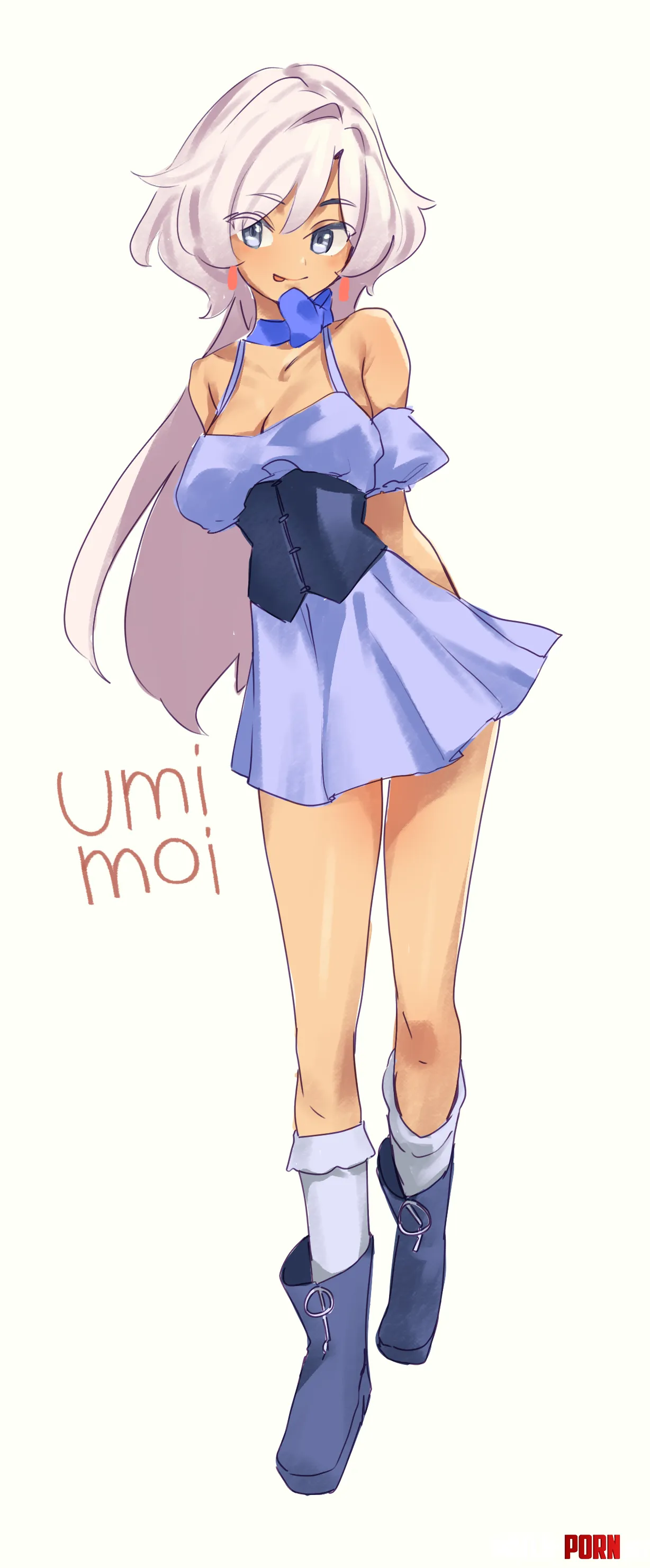 Naichan pinup art (OC) [@umimoi_pon] by umimoi