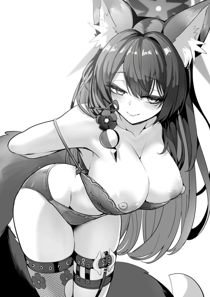 Thumbnail Wakamo Taking Off Her Bra (Wisespeak/RubbishFOX) [Blue Archive]