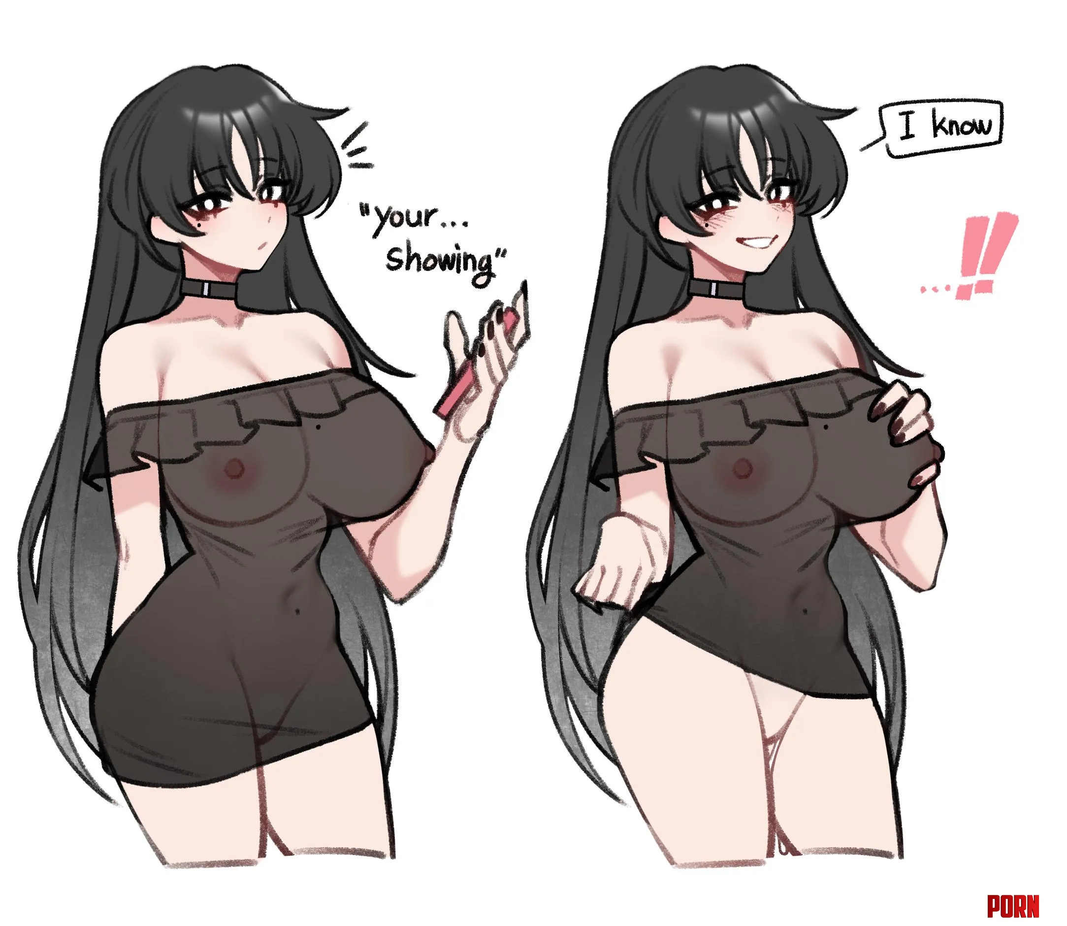 She knows what she's showing [Original] (DOGS) by marxsander2016