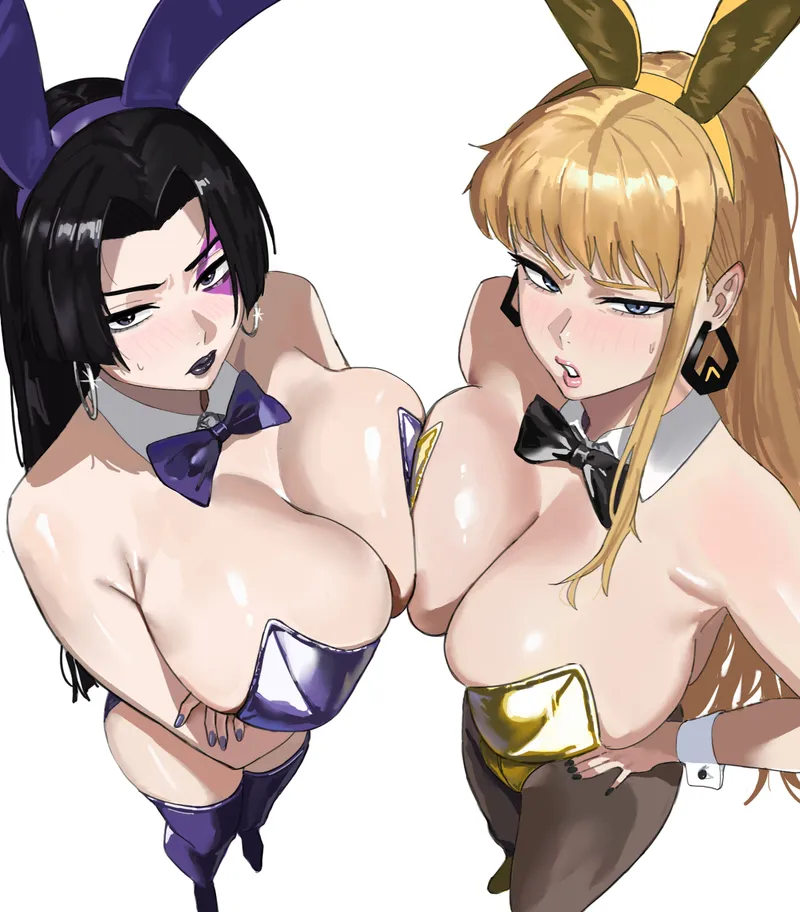 Thumbnail Psylocke and Magik in bunny outfit (MugiT49)[Marvel]