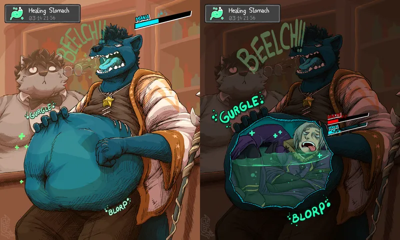 Thumbnail {Image} Healing Stomach by Chopangigante (Healing Vore)