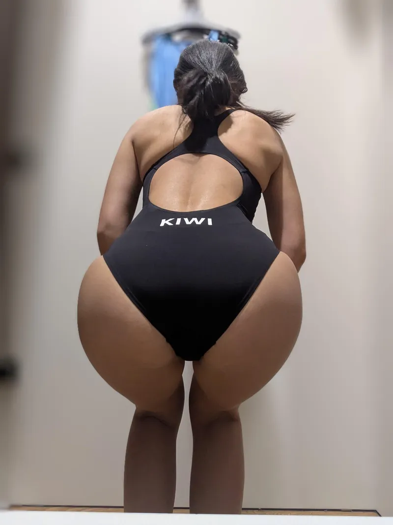 Thumbnail Not me wondering if the back of this suit is flattering