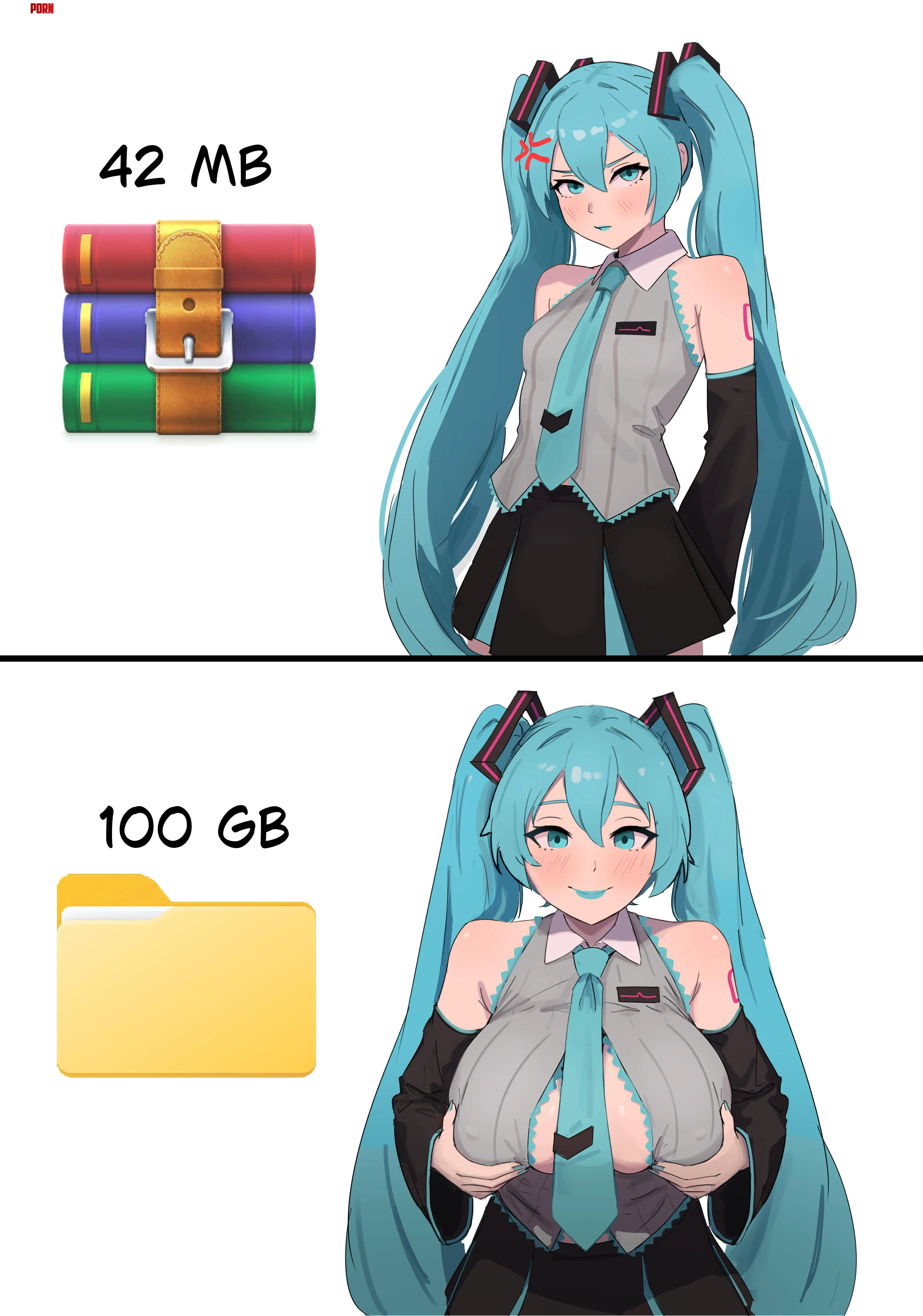 Hatsune Miku ZIP (ZuwuDraws) [Vocaloid] by ZuwuDraws