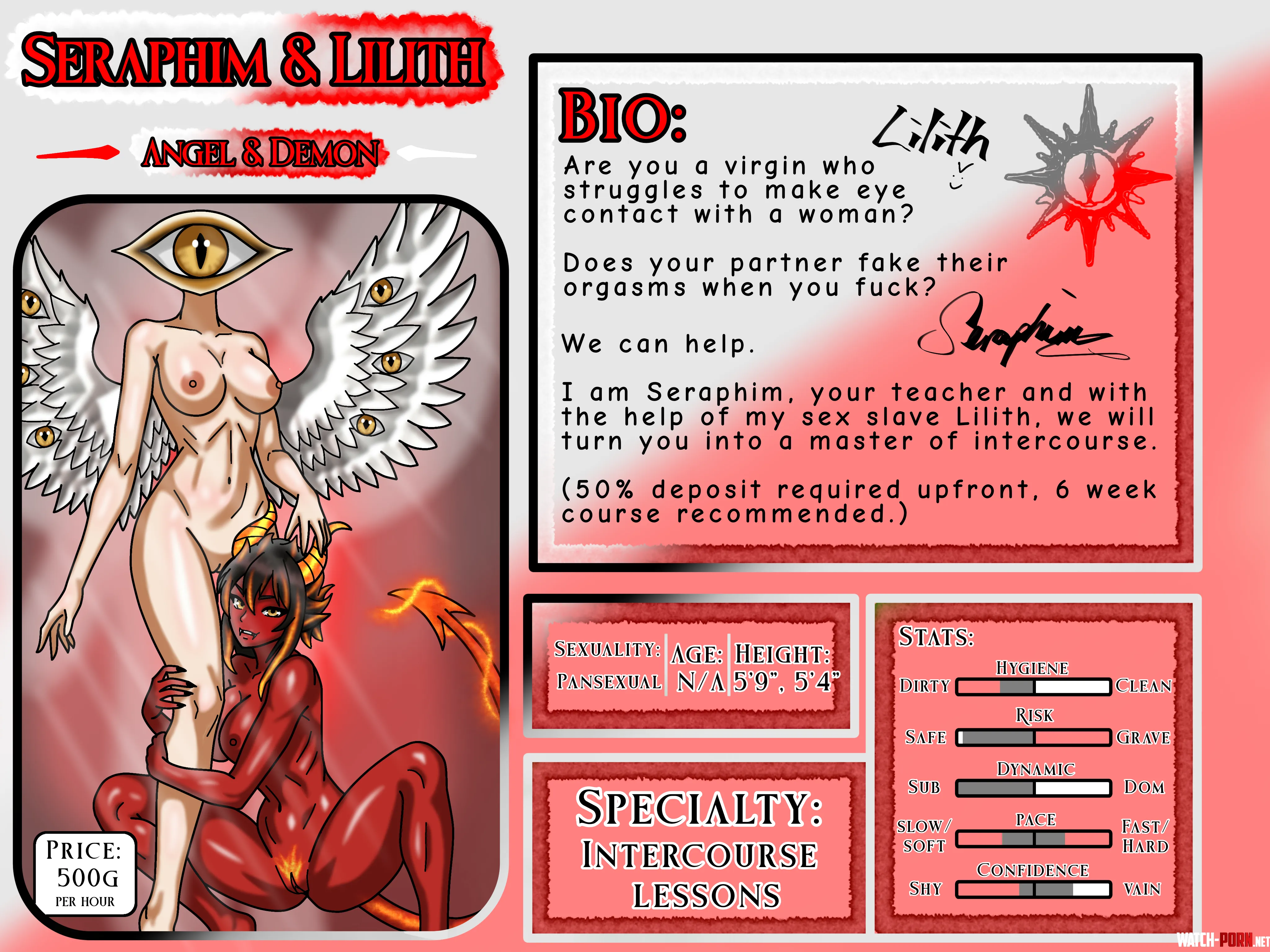 Chapter 3 of my Monster girl fan fiction has just been posted on AO3. This chapter focuses on the brothel having an open day. This chapter is filled with a nice smutty montage <3 (link in description) by PeaNut2627