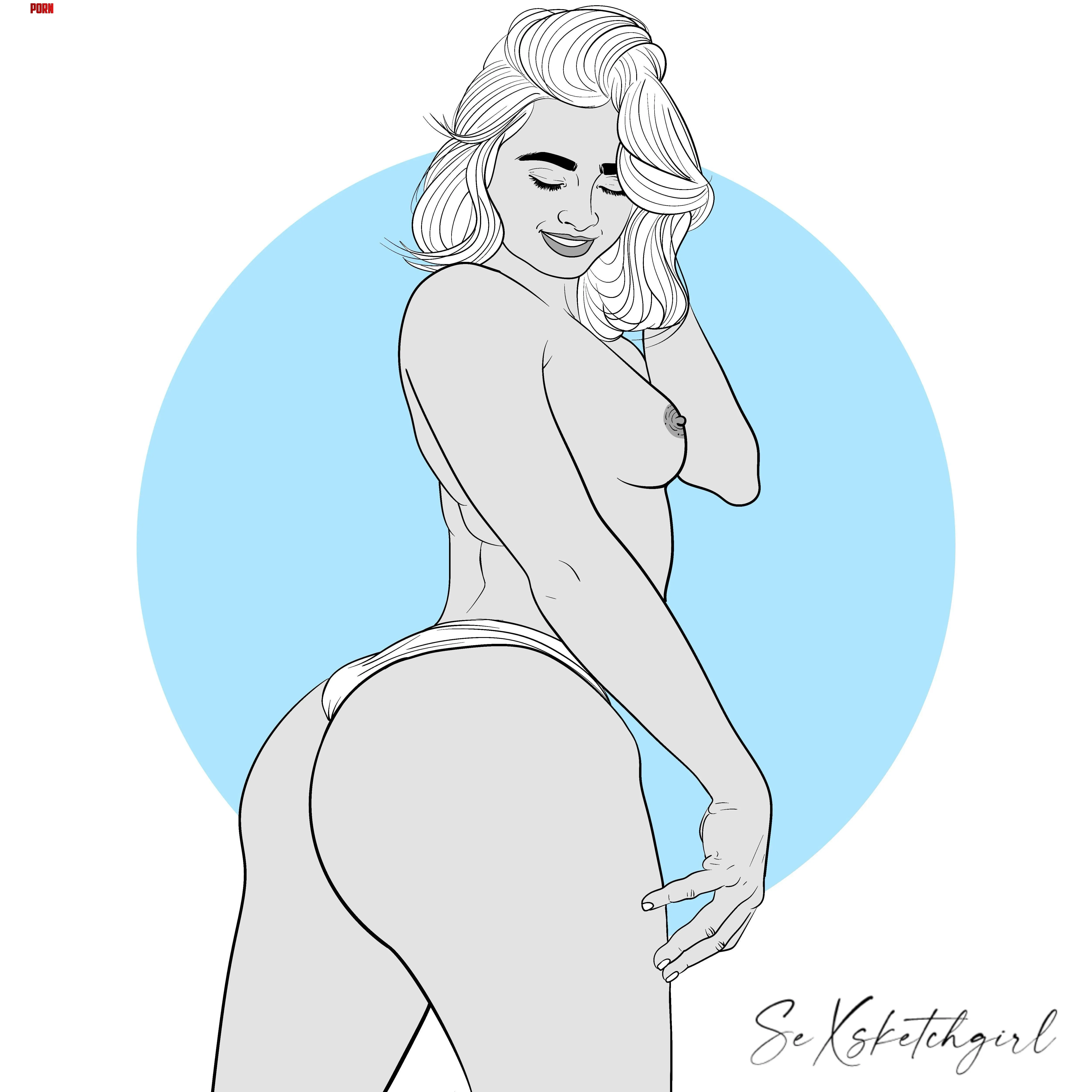 Big booty (by Sexsketchgirl) by New-Sexsketchgirl