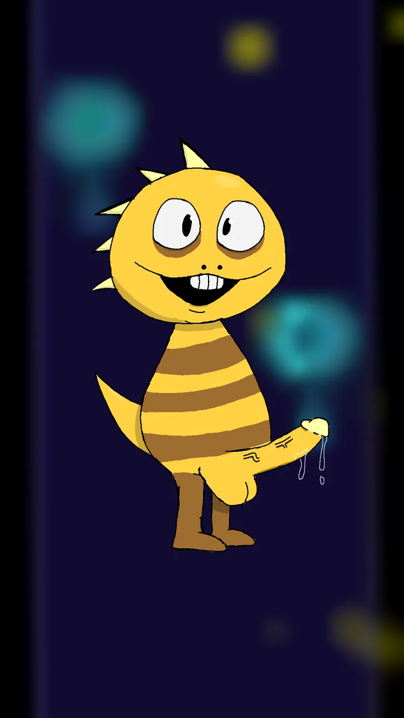 Thumbnail [MonsterKid] shows off his Monster cock (my art)