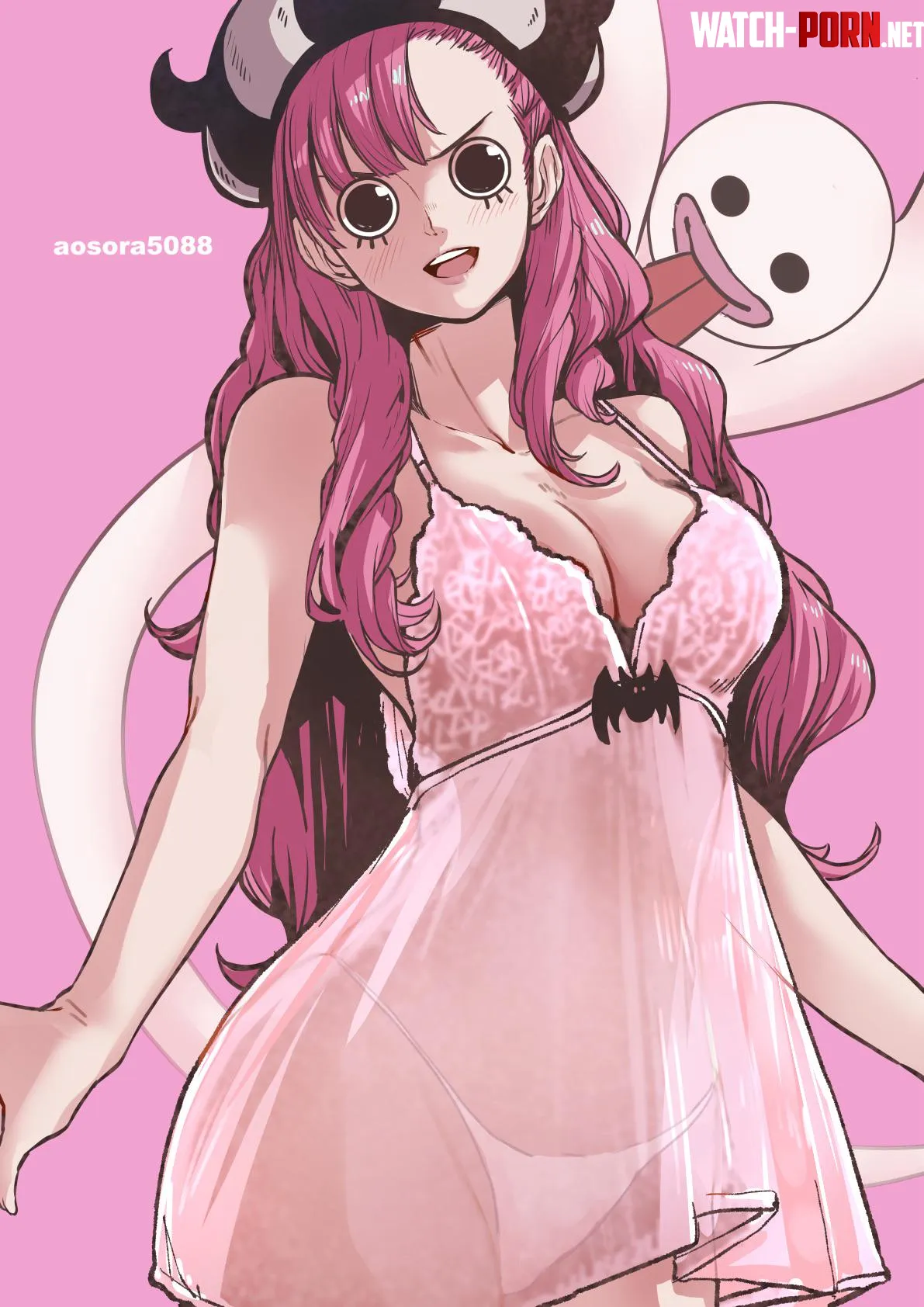 Perona’s nighttime attire (aosora) [One Piece] by ENFanatic