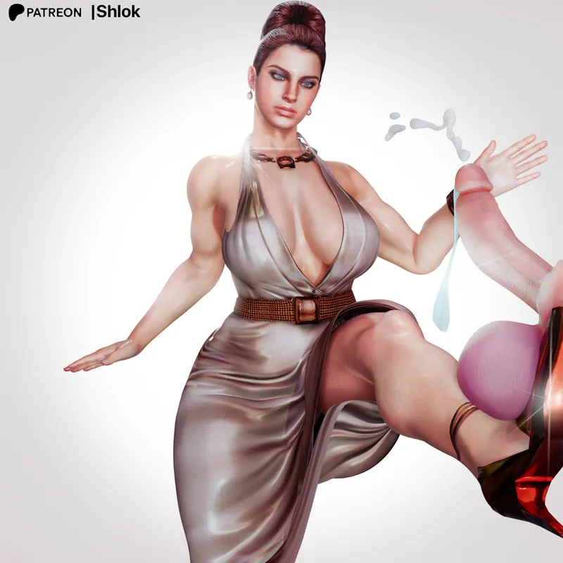 Thumbnail Excella kicks your balls up! 3D Artwork (Patreon: @shlok020)
