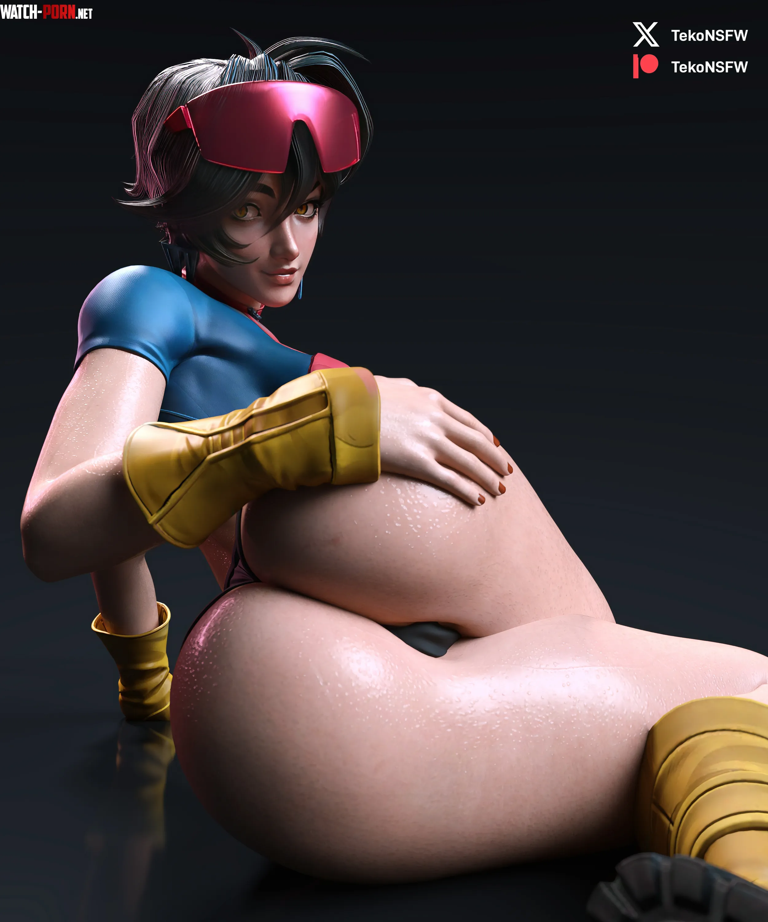 Jubilee showing off her cheeks (TekoNSFW) [Marvel Rivals] by EroTamaX