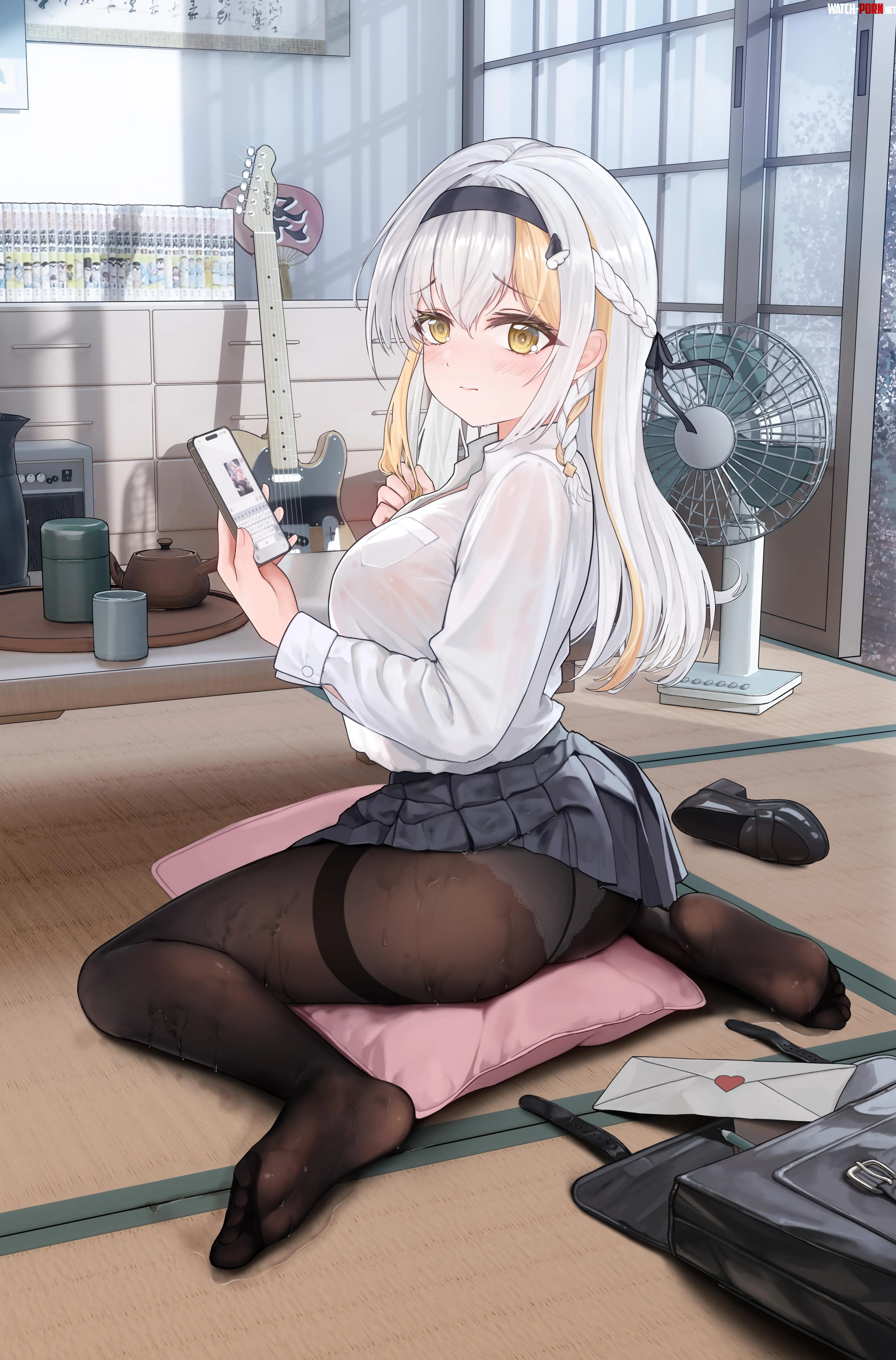 Watching her send nudes [Artist's OC] by marxsander2016