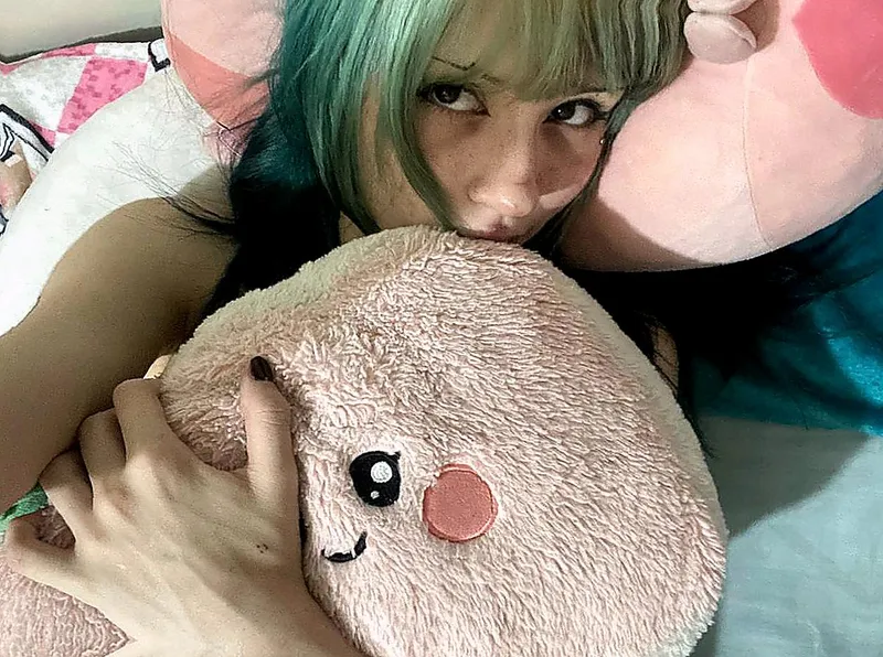 Thumbnail my short teal hair makes me seem tough but im really just hiding how scared i am