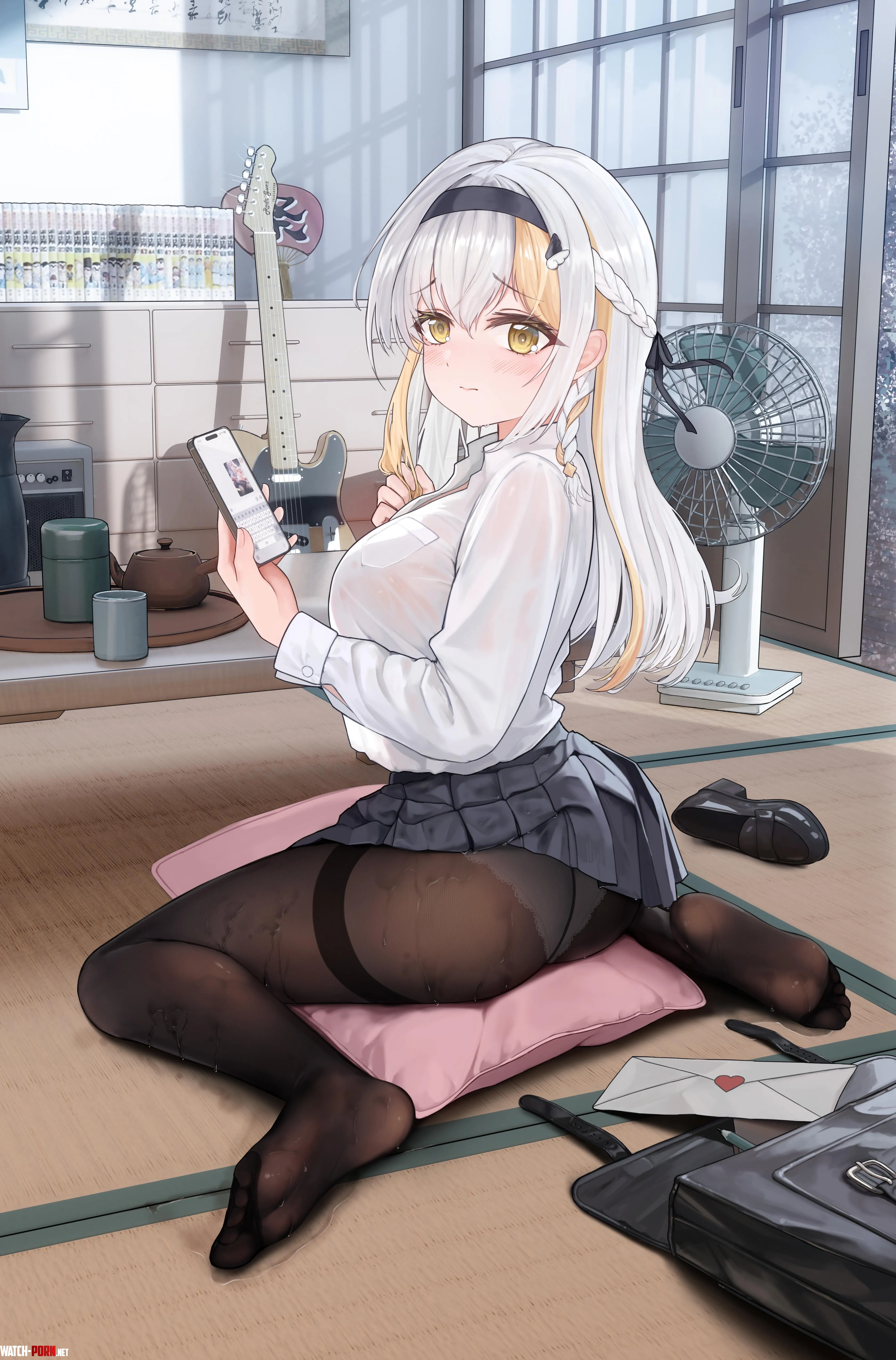 Watching her send nudes [Artist's OC] by marxsander2016