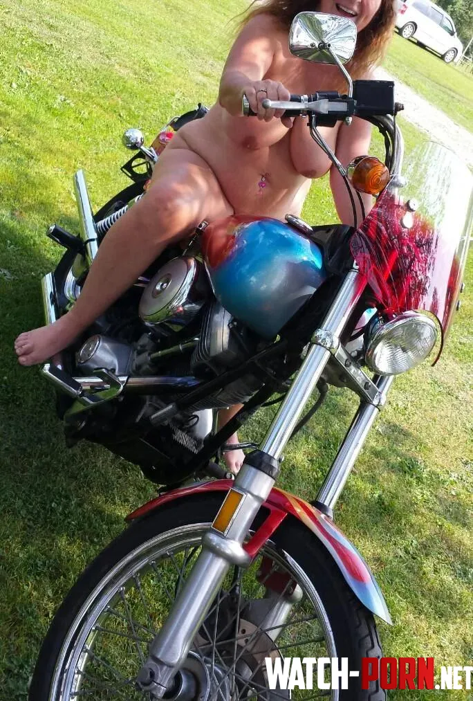Wife posing at campground by Lucky-trucker59