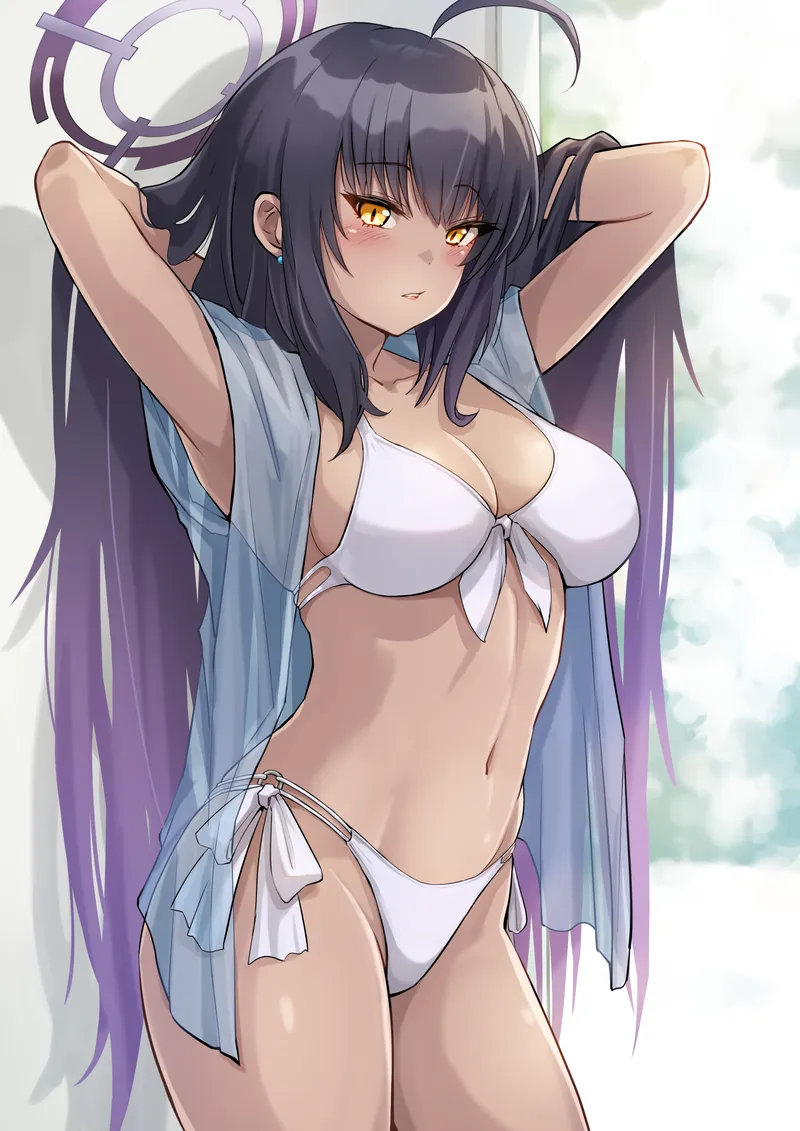 Thumbnail White Swimsuit Karin [Blue Archive] (Pariya_0001)