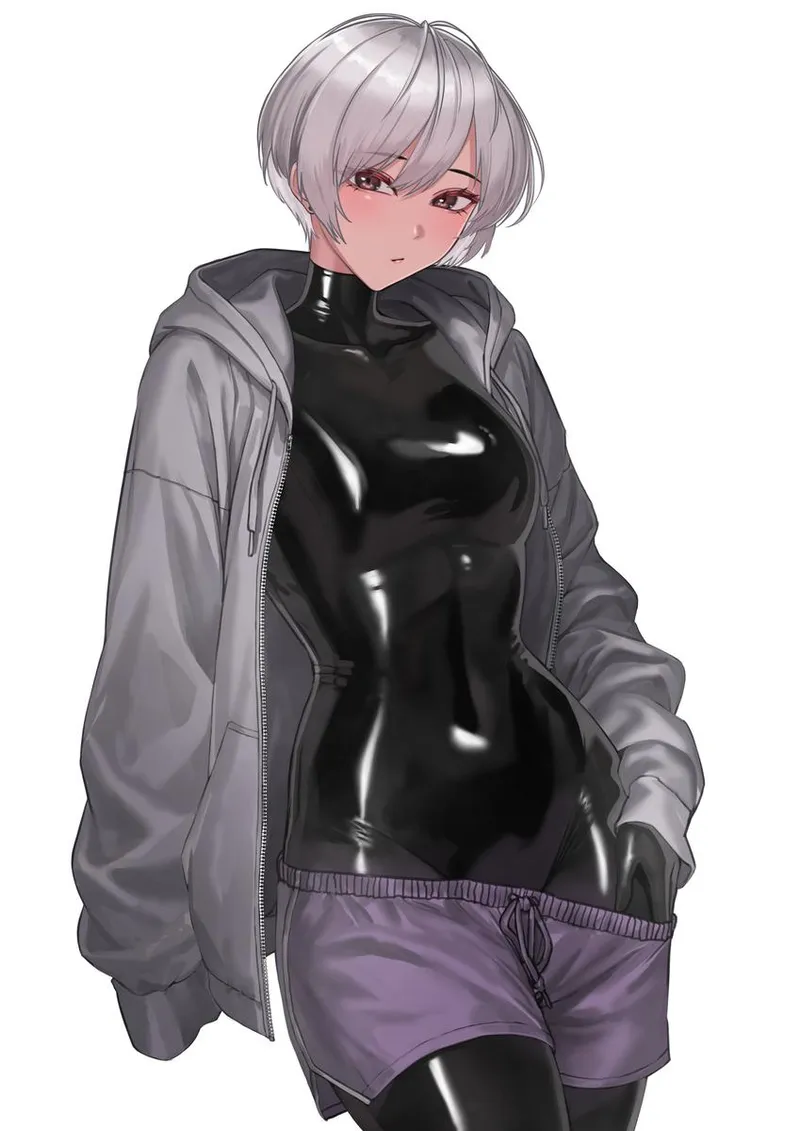 Thumbnail Rrvealing the bodysuit underneath by Katae