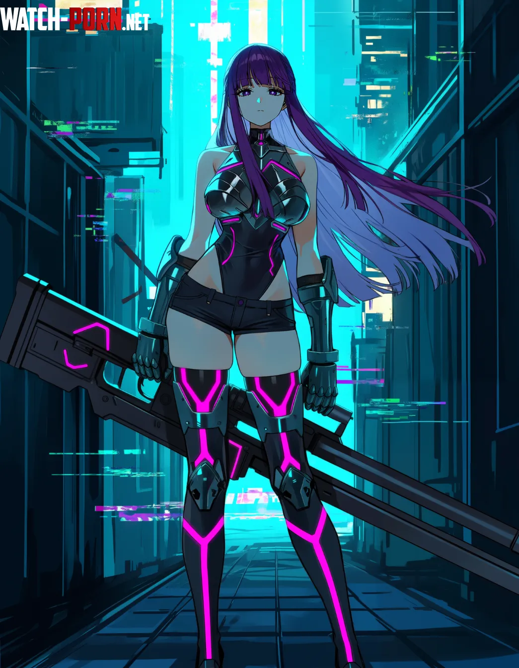 Cyber Fern [Sousou no Frieren] by WoolsonDaSheep