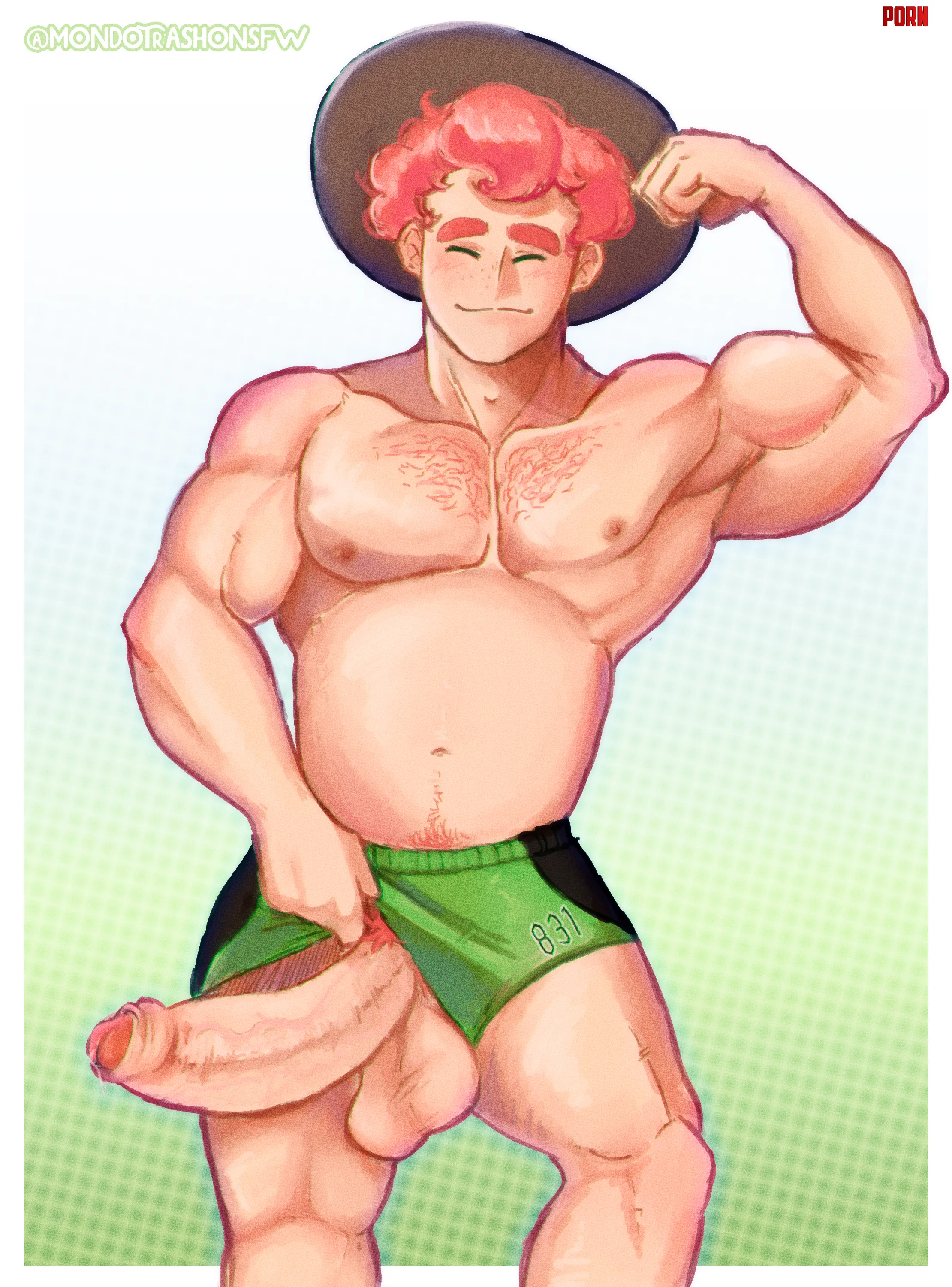 Milo, from Pokemon (By me, @MondotrashoNSFW) by mondotrashonsfw