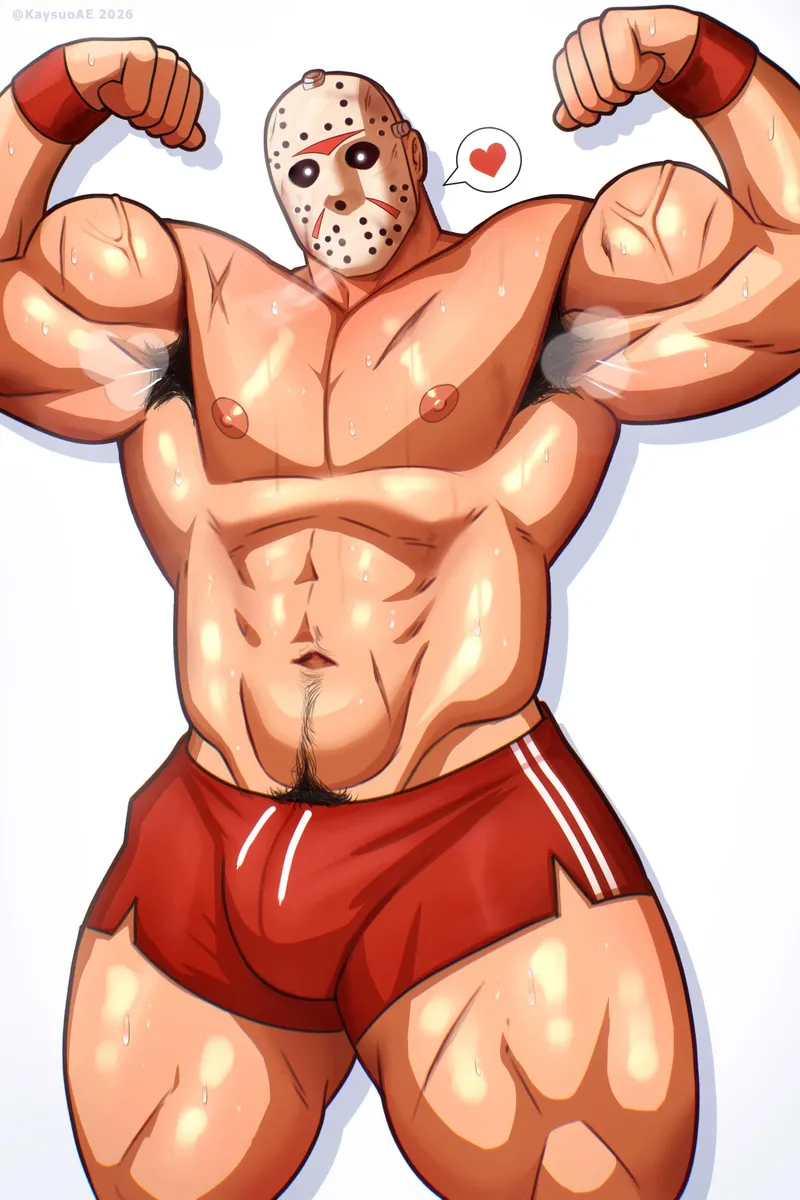 Thumbnail Jason flexing for Biceptember 💪😏💦 OC KaysuoAE