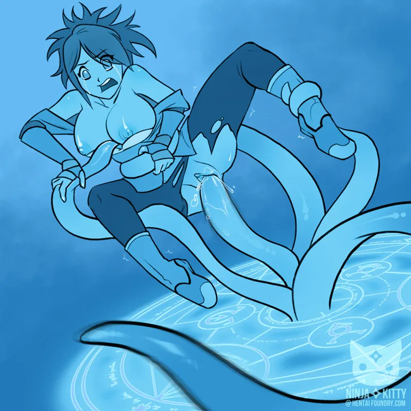 Thumbnail Sheena accidently summons tentacles (NinjaKitty) [Tales of Symphonia]