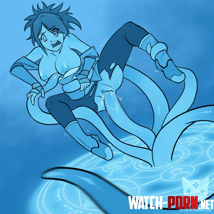 Sheena accidently summons tentacles (NinjaKitty) [Tales of Symphonia] by EnigmusPrime