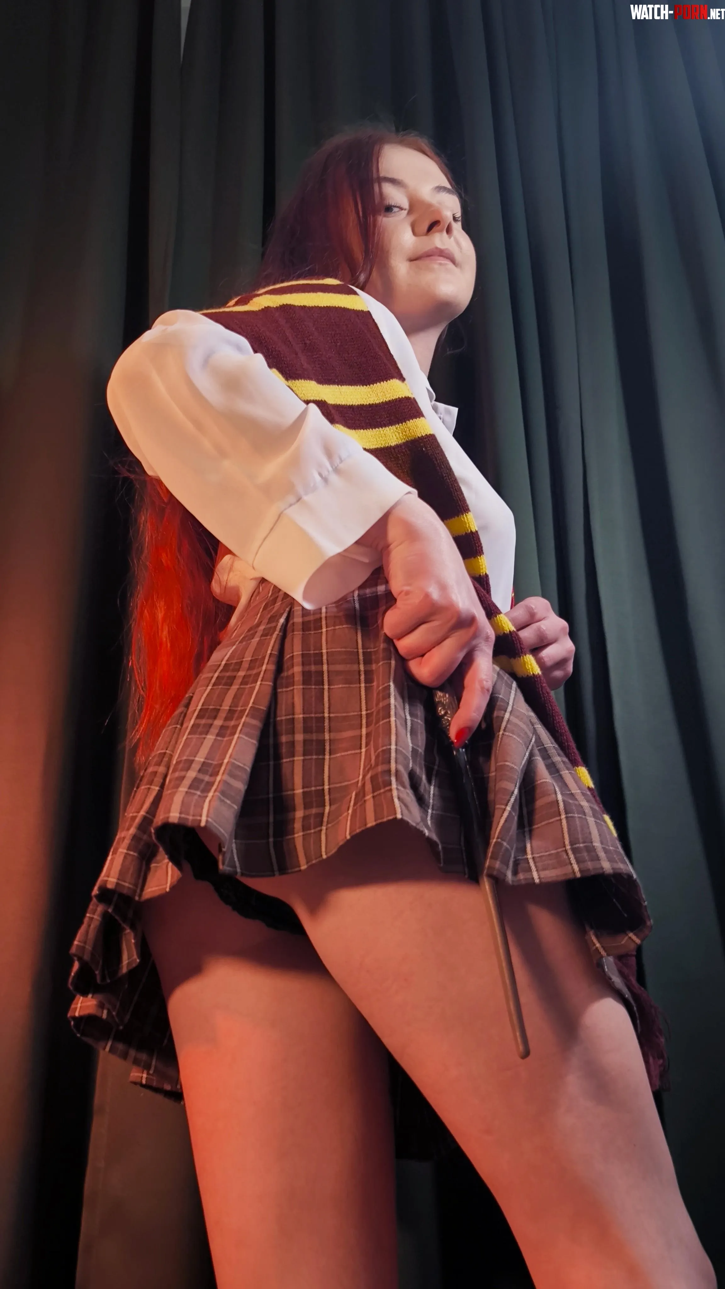 You have a weakness for plaid skirts, don't you by InkRuby