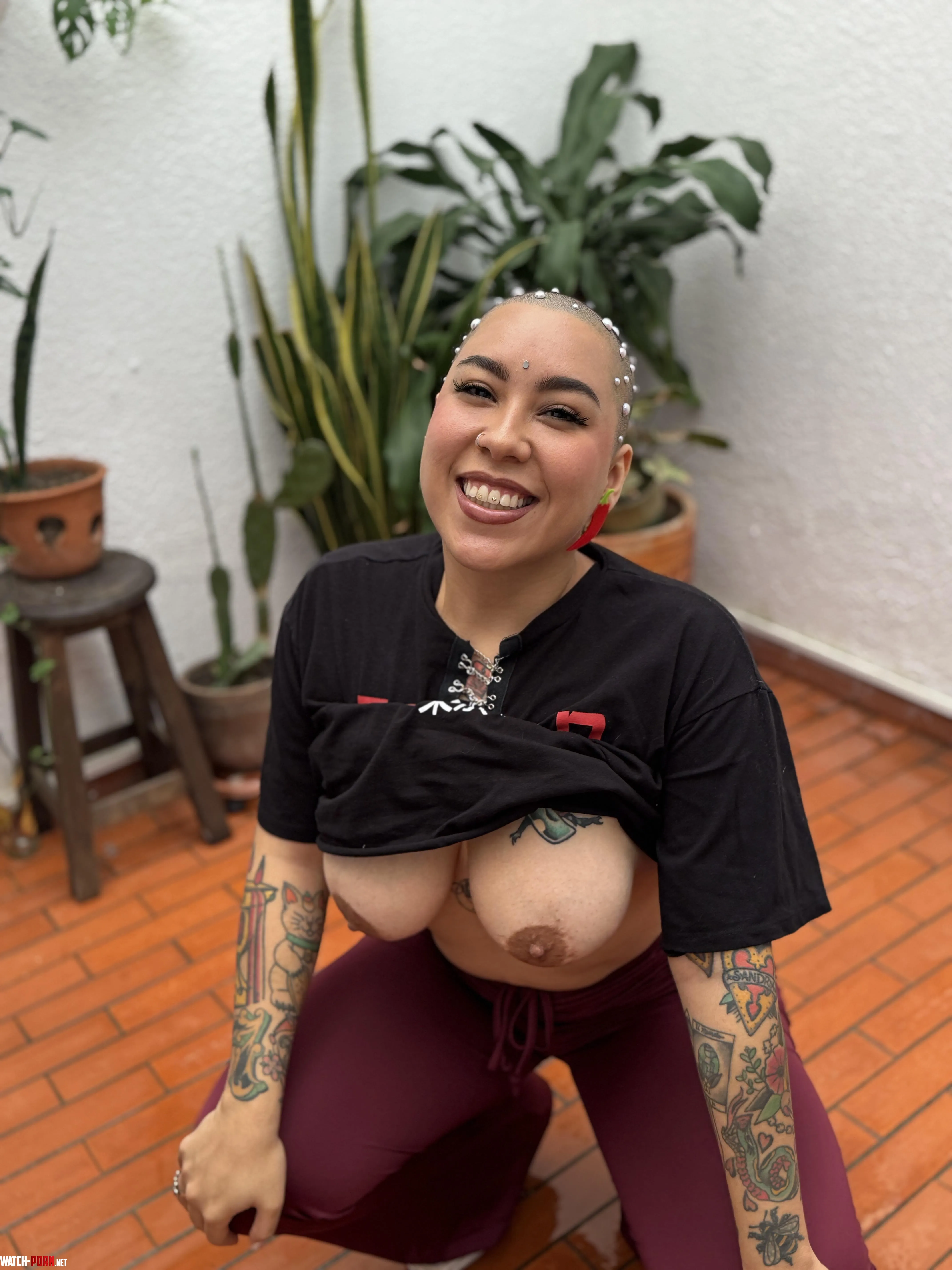 True happiness with a freshly shaved head by Didiloves9321
