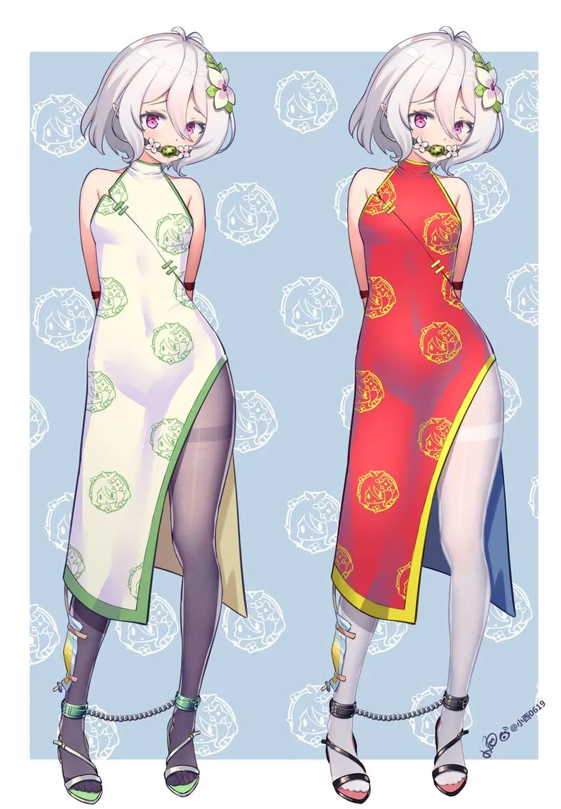 Thumbnail If only she didn't have to choose which dress.