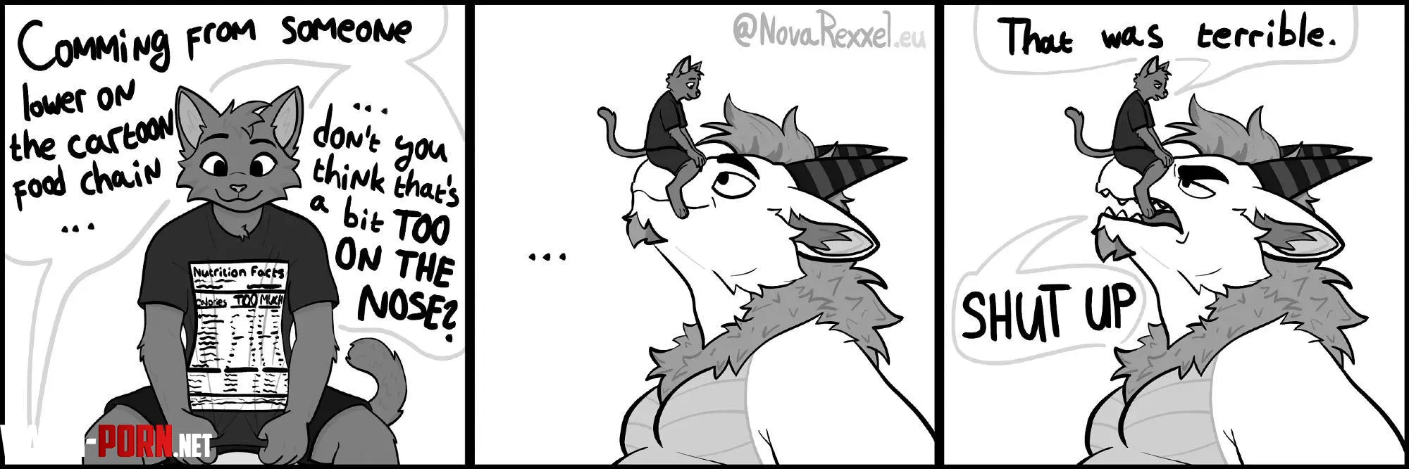 {request} Does anyone have the second part of this comic? (Made by NovaRexxel) by Oshiro1369