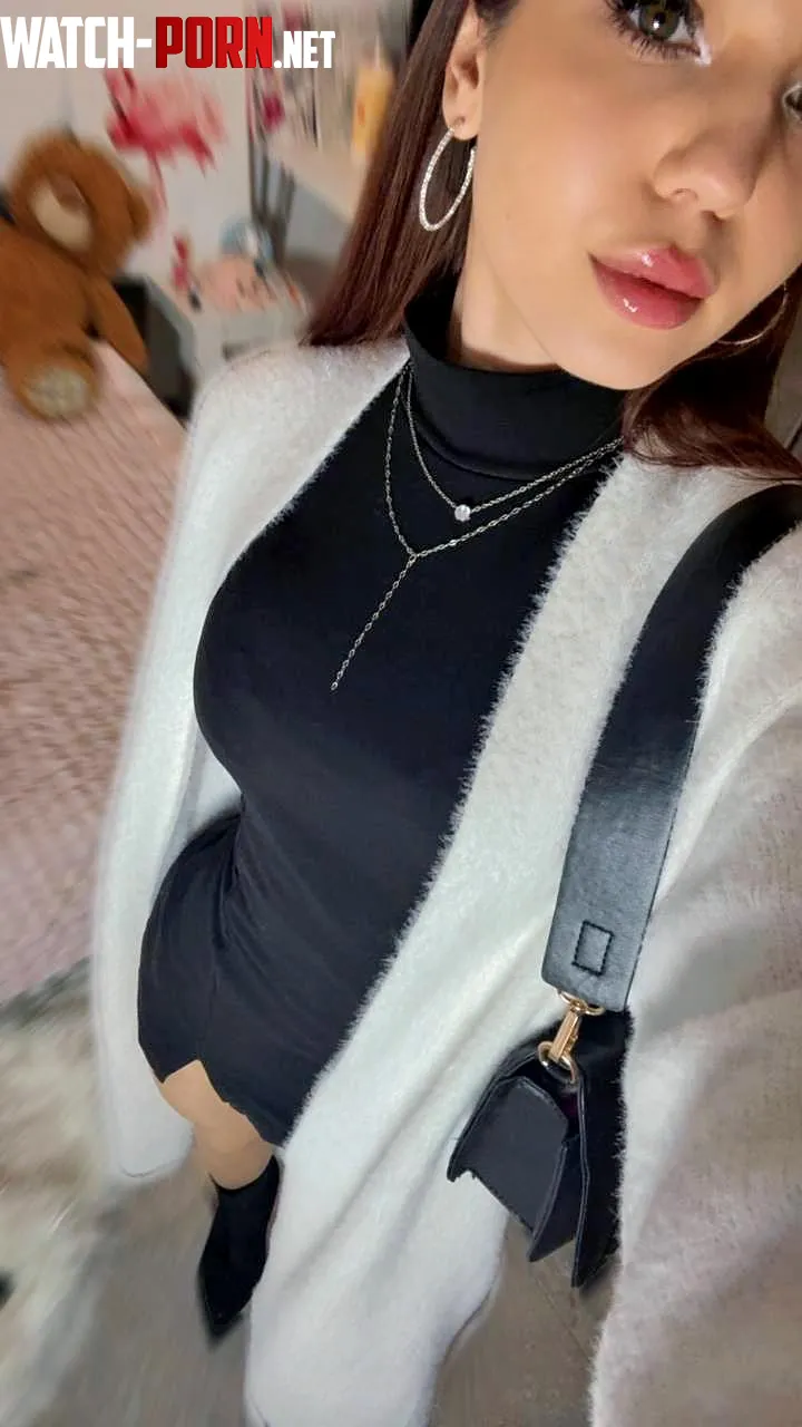 This black dress feels like it was made for nothing underneath by linaxttx