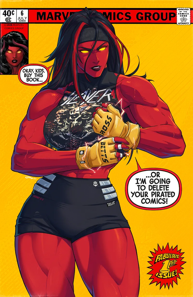 Thumbnail Red She-Hulk (Jhony Caballero) [Marvel]