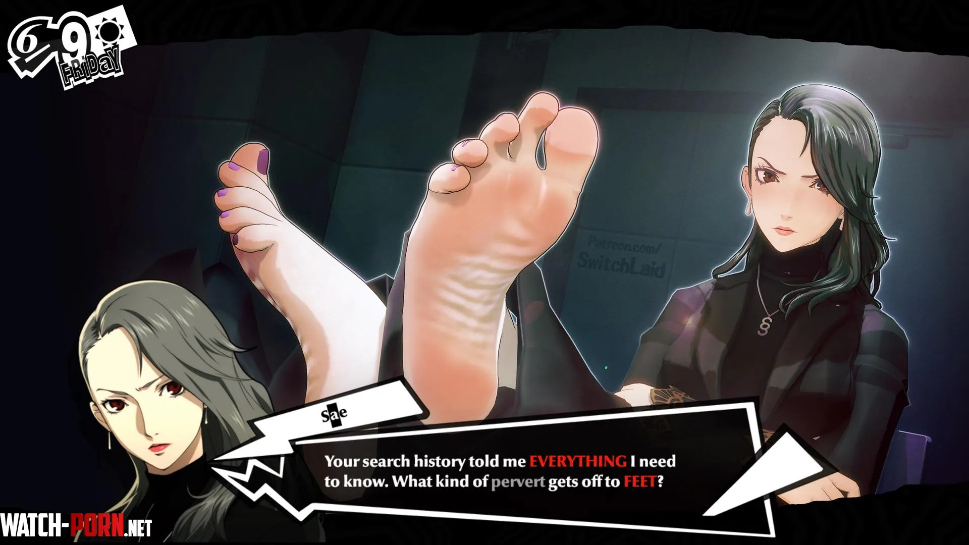 Sae Nijima’s new interrogation technique (SwitchLaid) by Hunanladdiad