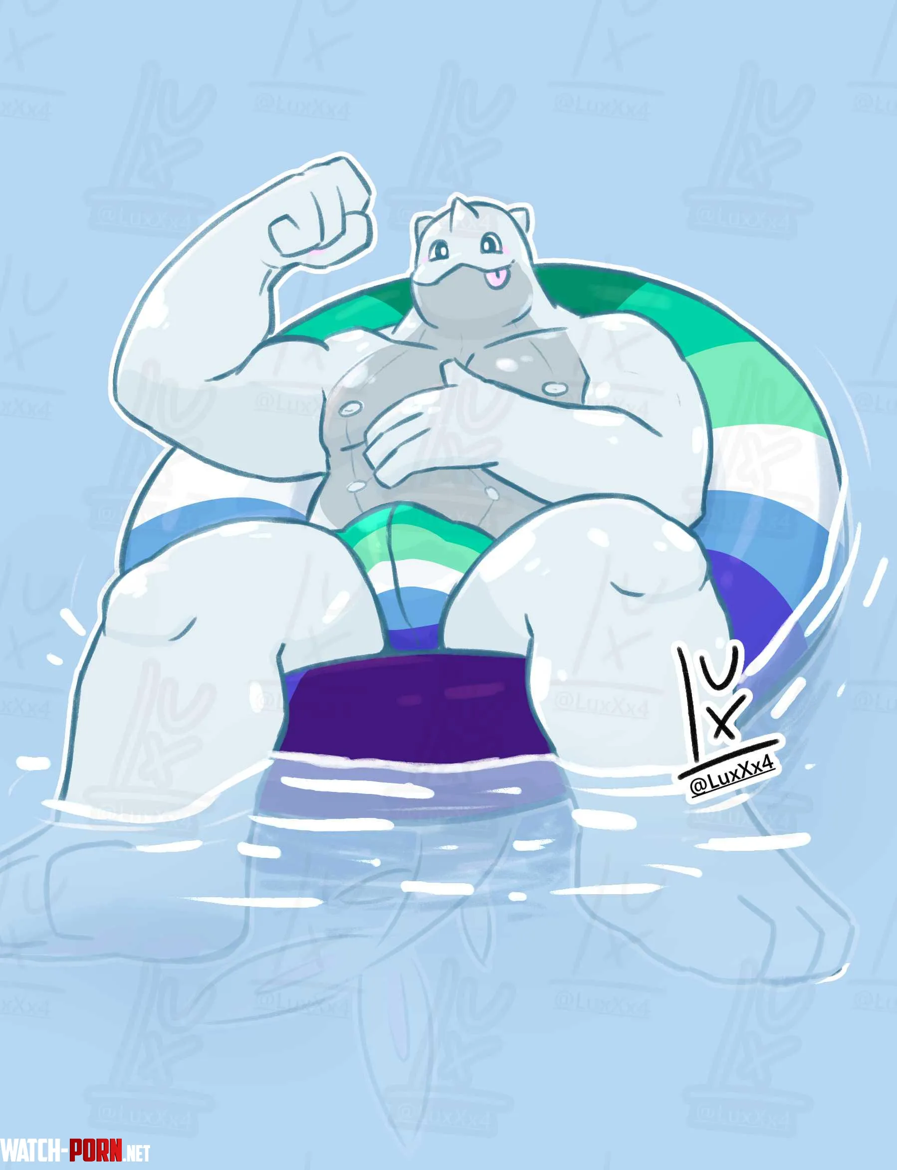Beluga fursona (art by me) by LuxXx_4