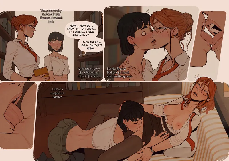 Thumbnail Love in the library (Art by incase) [original]
