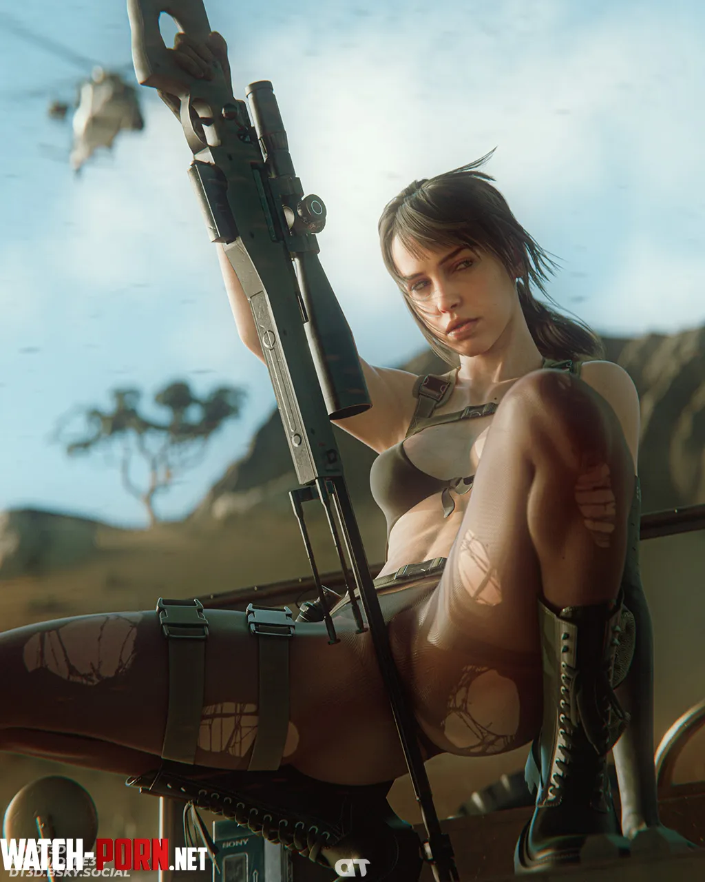 Quiet (DTee3D) [Metal Gear Solid] by EroTamaX