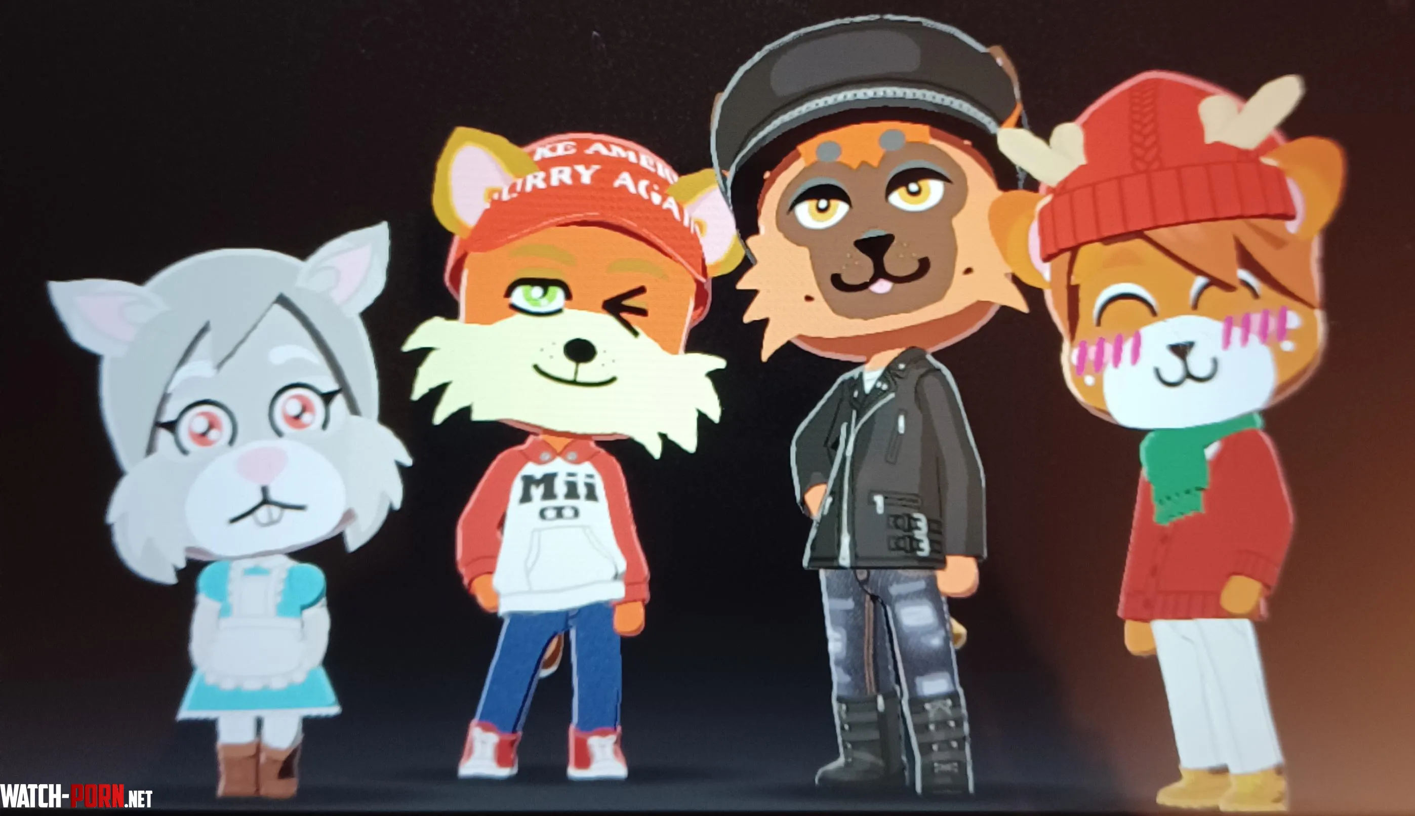 I made some Bad Dragon characters in Tomodachi Life: Living the Dream by WhereTheSkyBegan