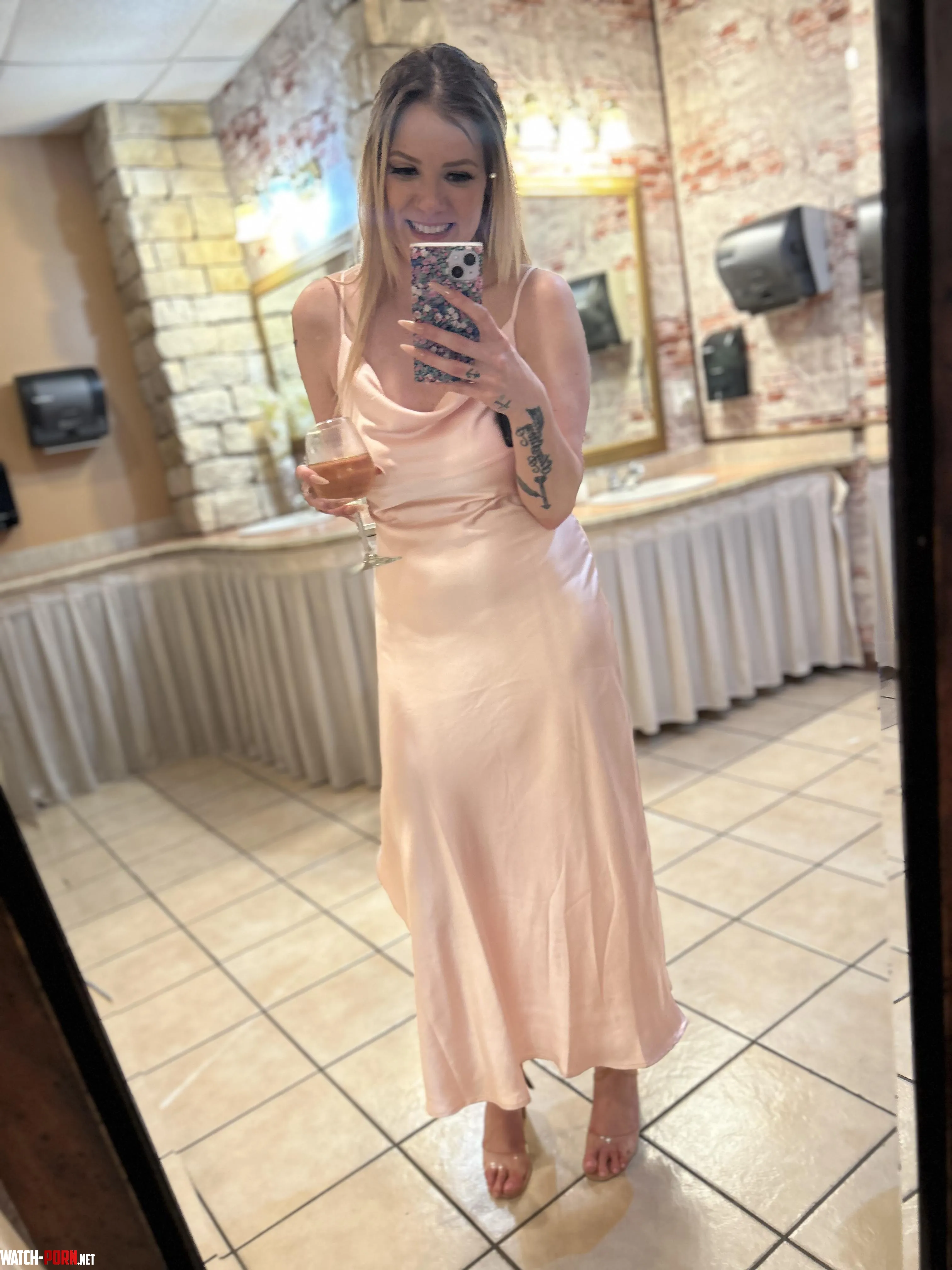 Keeping it classy in peach by Eggplant-Fan