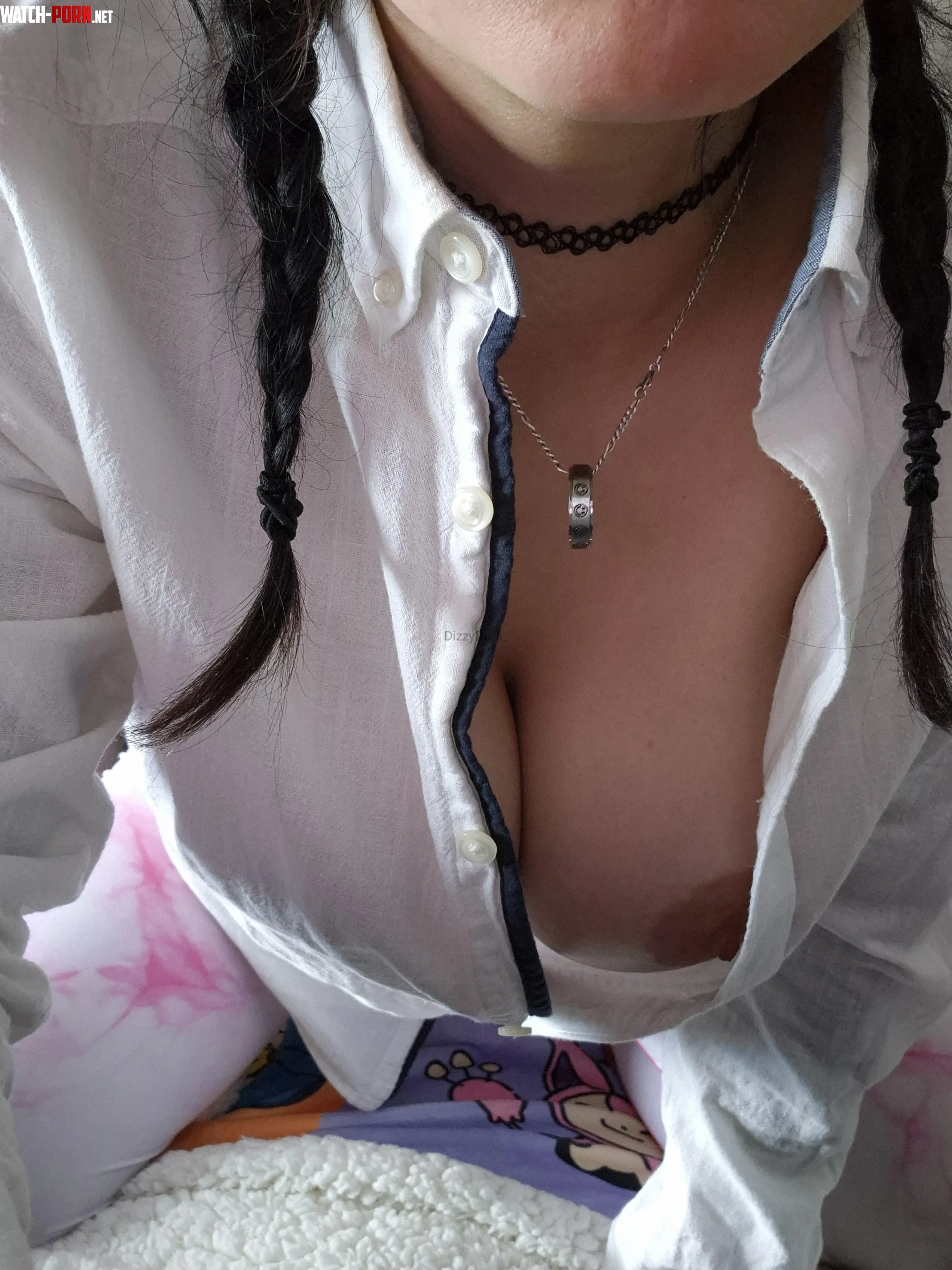 Classic white blouse by DizzyDora_