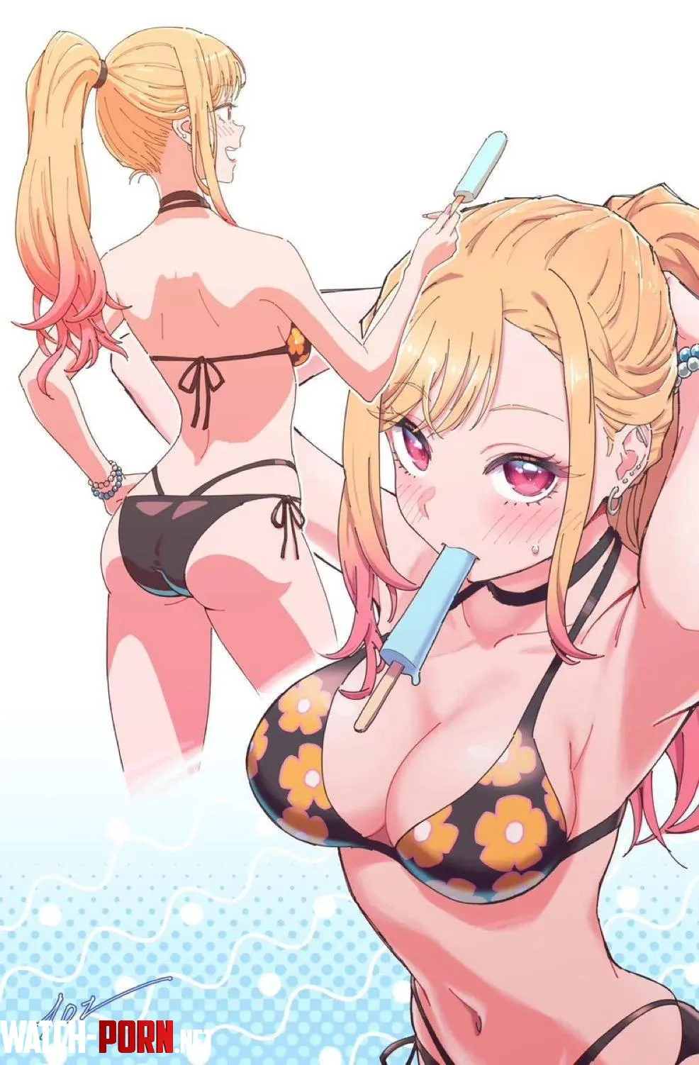 Enjoying the hot summer with ice pops by Lucky_Nobody_8799